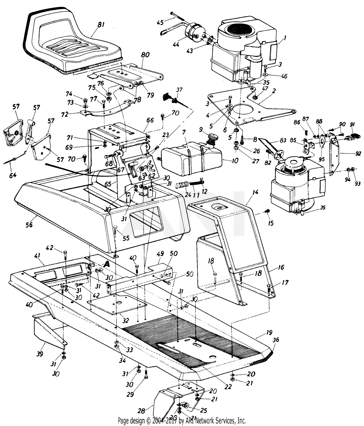 MTD 504-372 (1987) Parts Diagram for Parts04