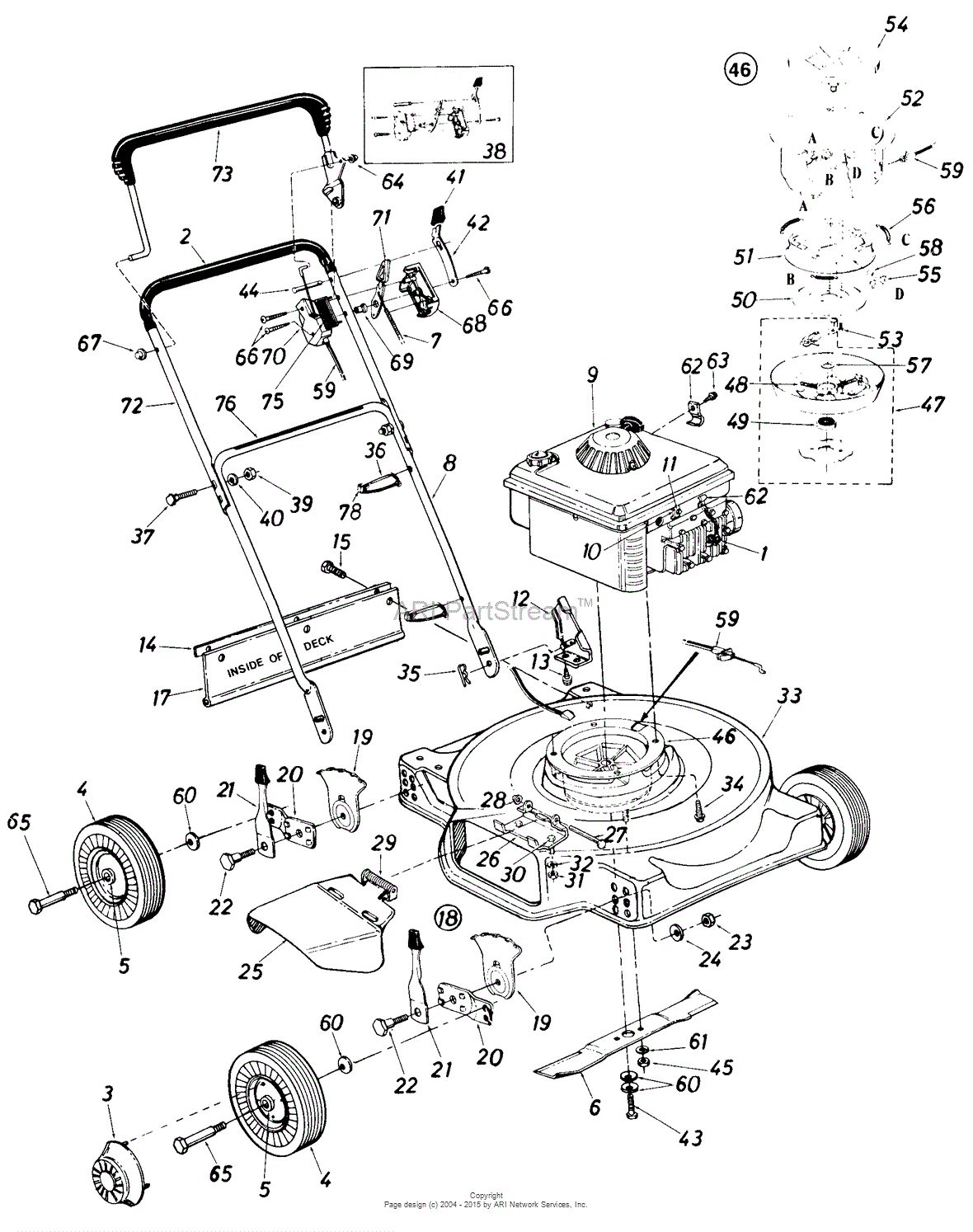 MTD 116-084-000 (1986) Parts Diagram for Parts01