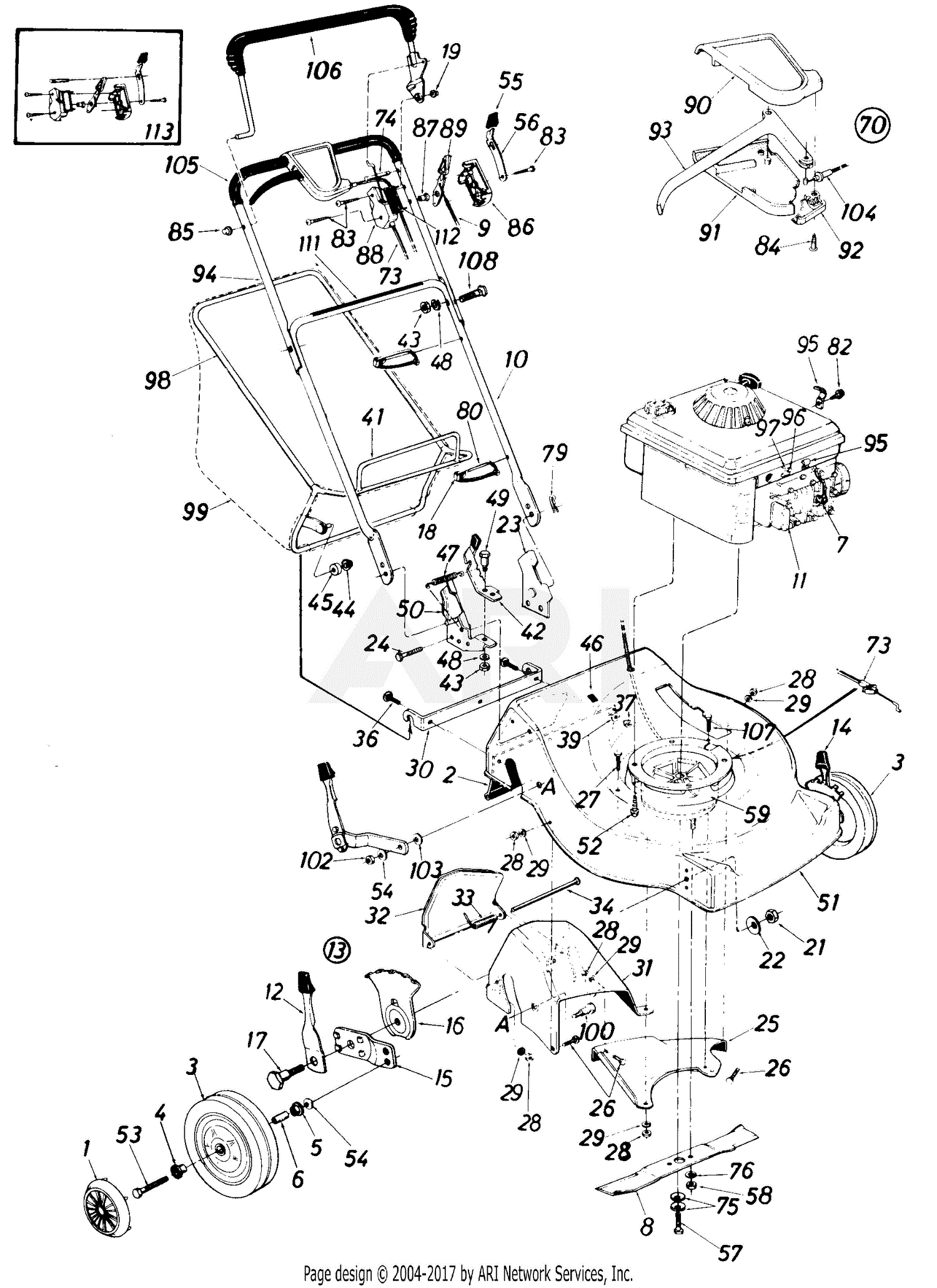 MTD MTD Lawnflite 126-364-081 Parts Diagram for Parts01