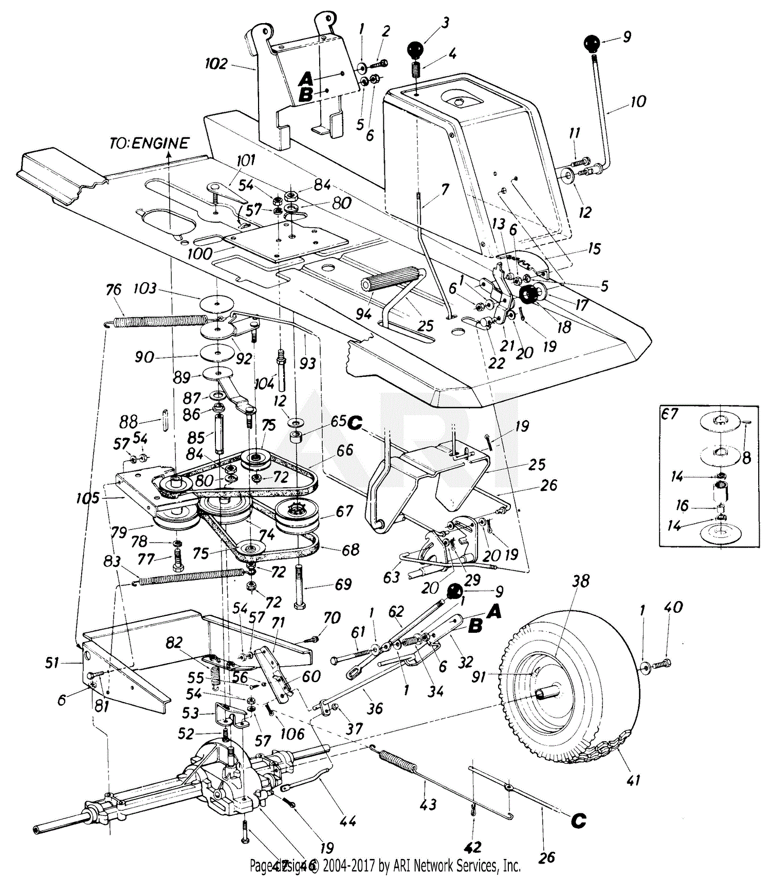 MTD Lawnflite Mdl 504-120 Parts Diagram for Parts02