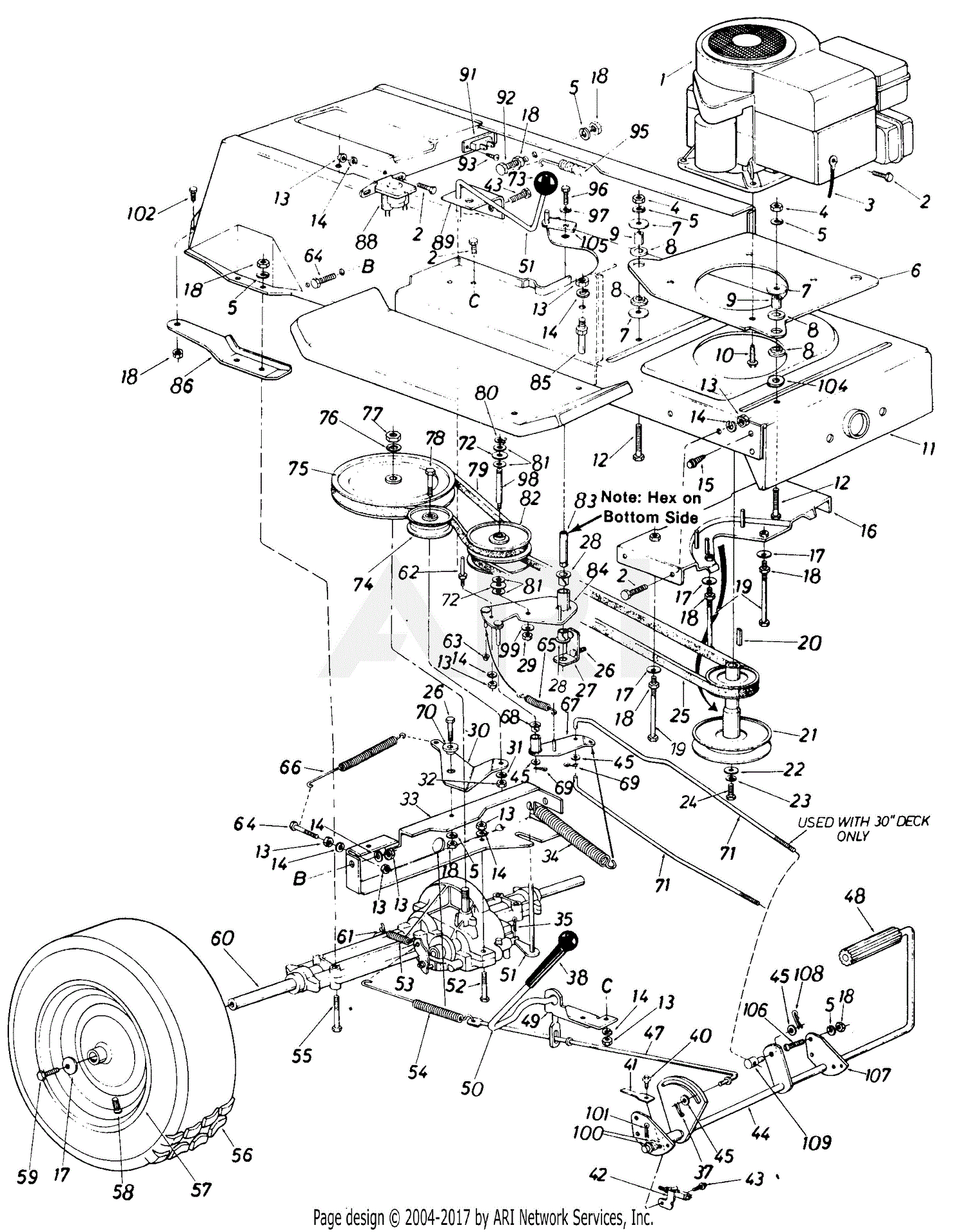 Mtd Lawnflite Mdl 620 Parts Diagram For Parts03