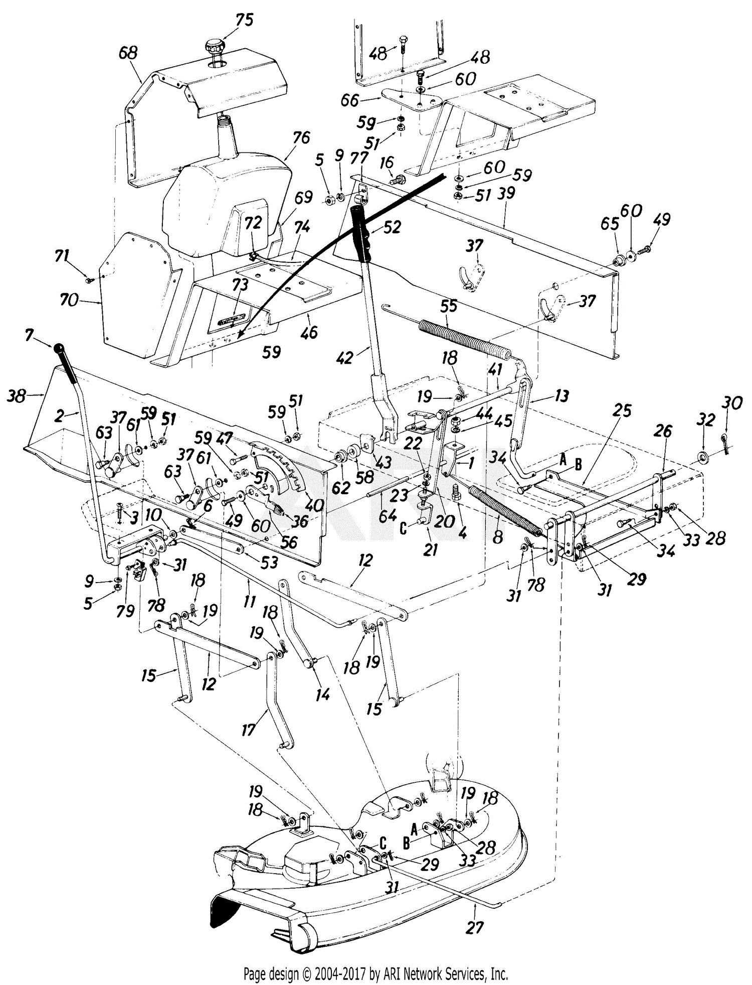 MTD Lawnflite Mdl 704-327 Parts Diagram for Parts04