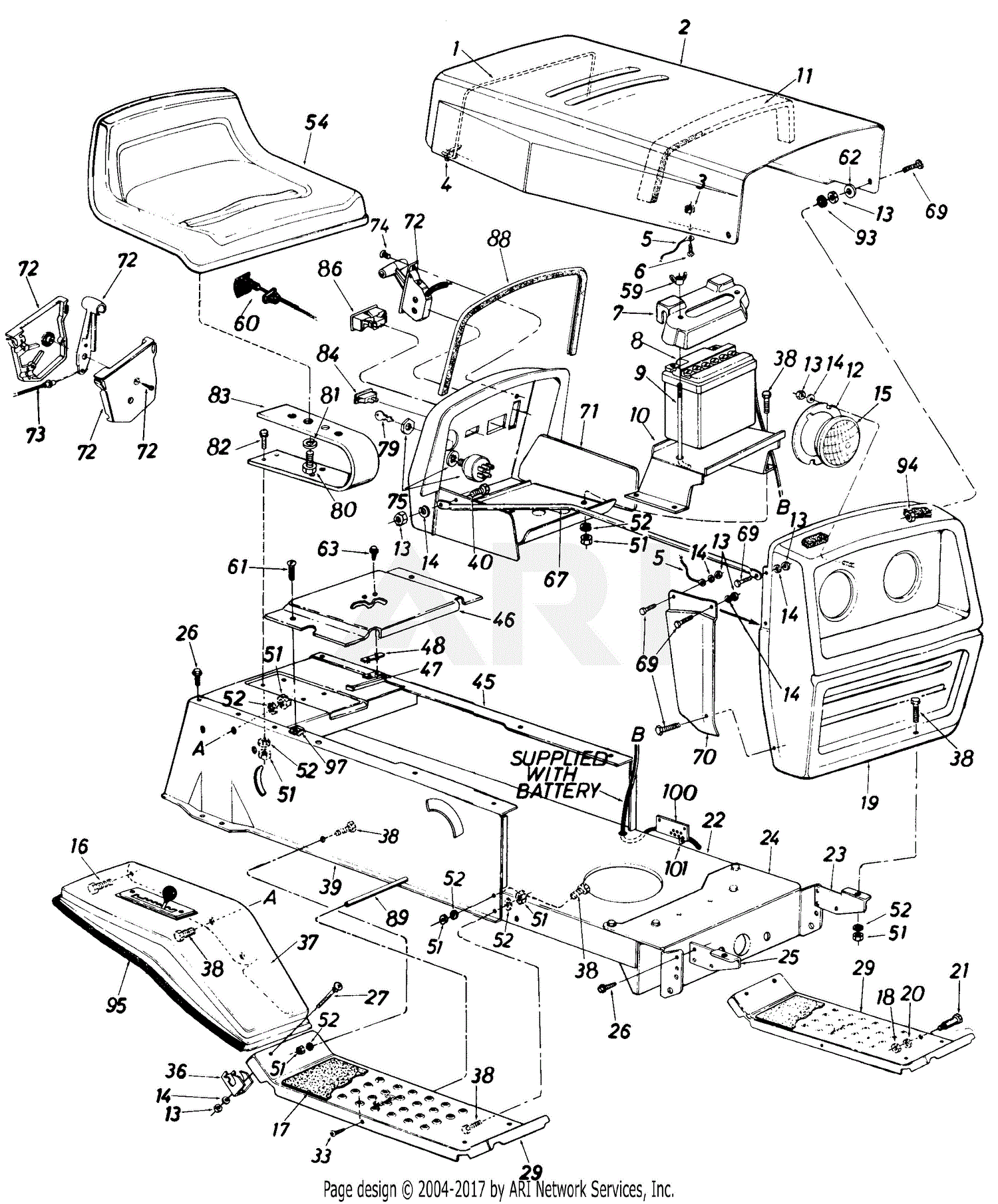 Mtd Mtd Lawnflite 136-704-192 Parts Diagram For Parts01