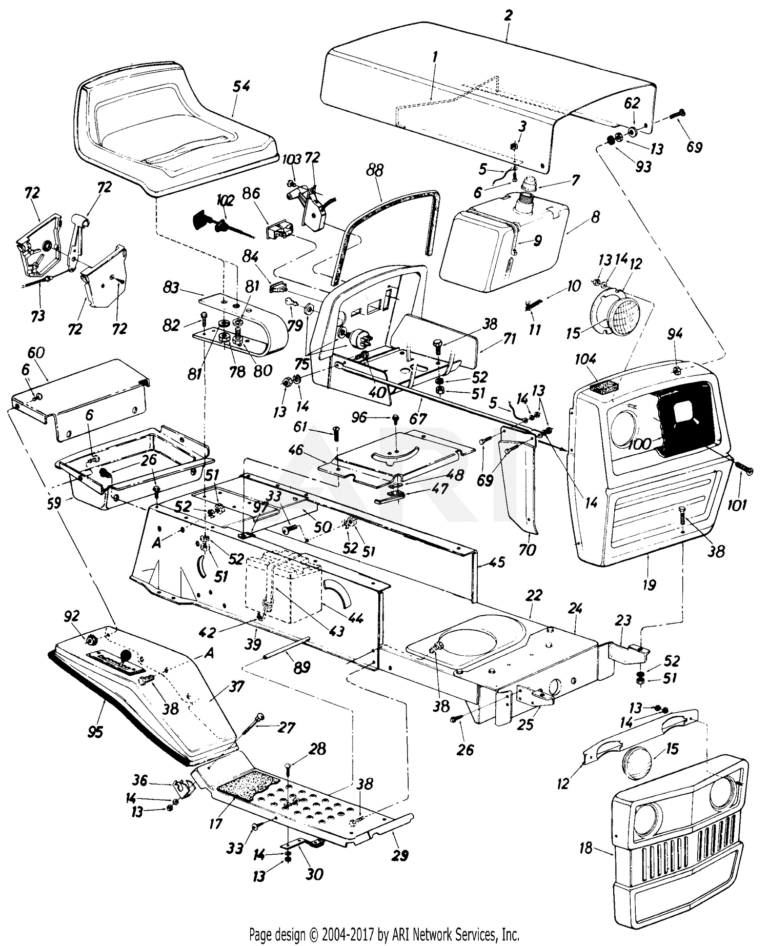 MTD MTD Lawnflitebg 638-6/136-638-071 Parts Diagram for Parts04