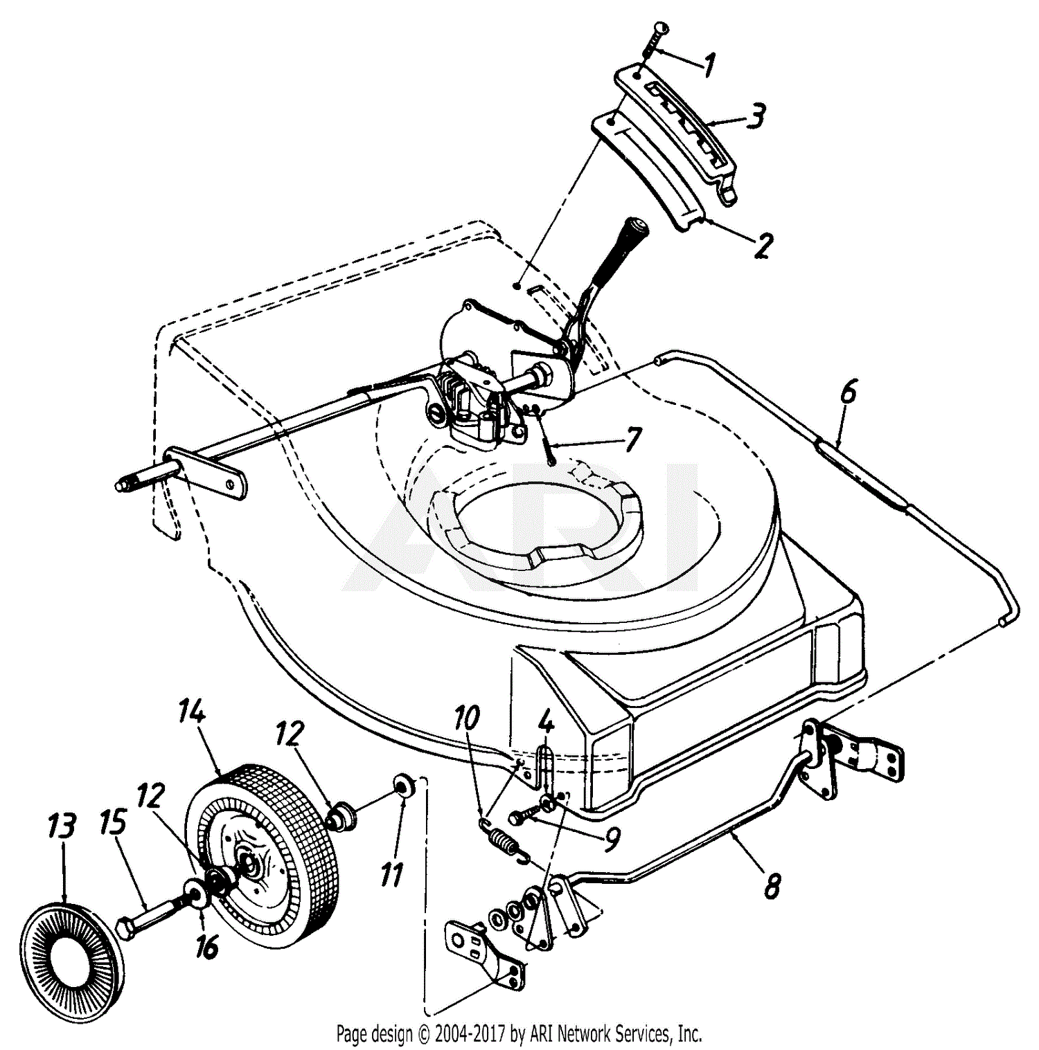 MTD Lowes Mdl 121-478R062/95136 Parts Diagram for Parts