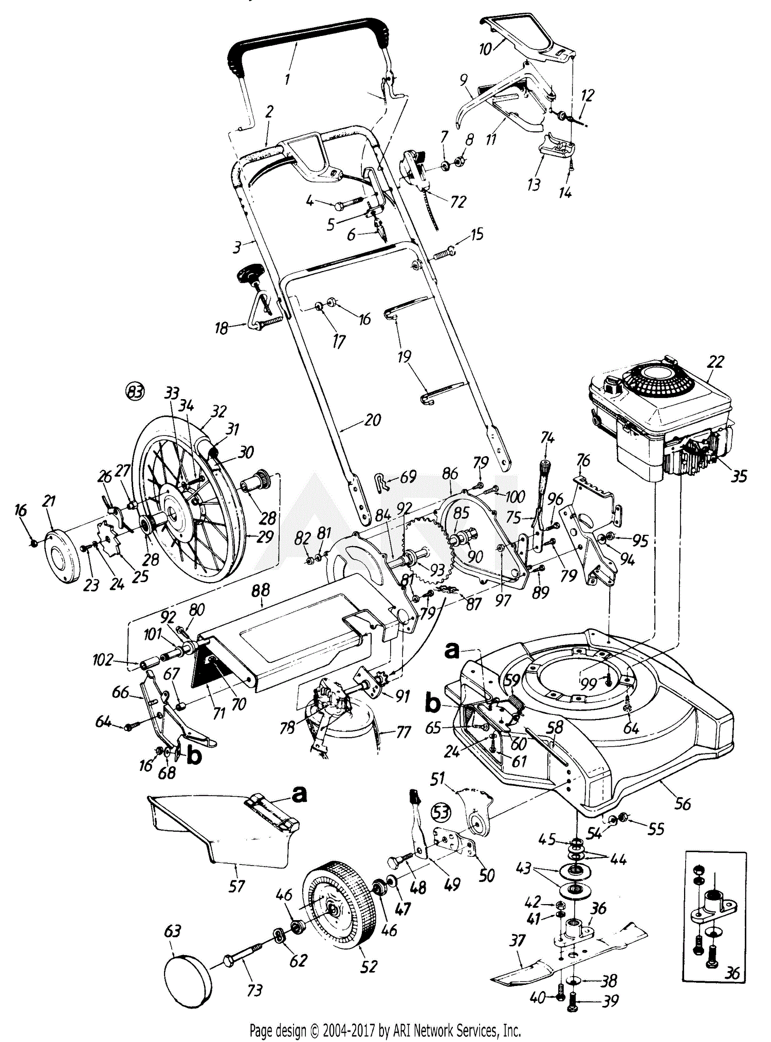 MTD Mastercraft Mdl 120-528R054/481-0842 Parts Diagram for Parts02