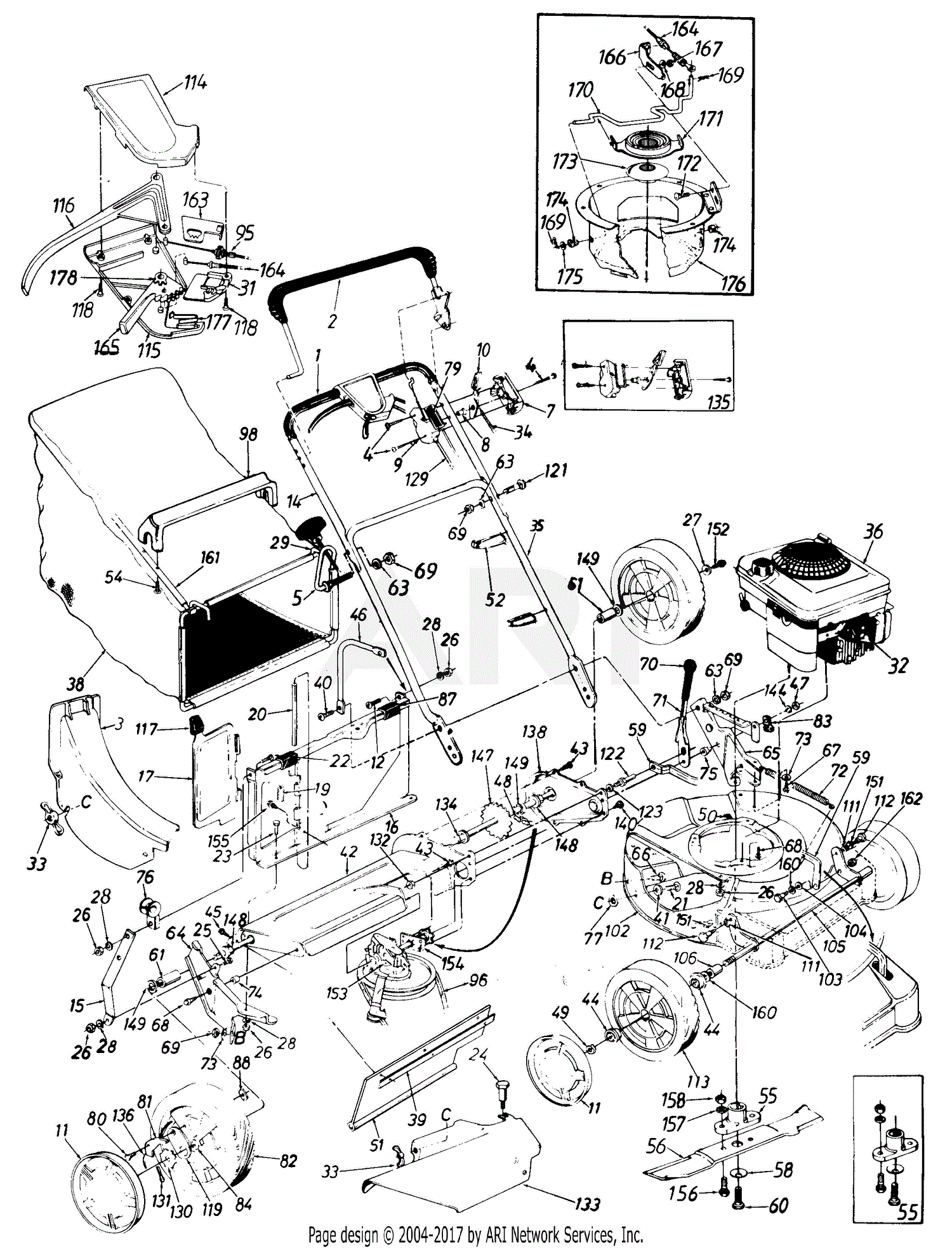 MTD Mastercraft Mdl 120-848R054/481-0586 Parts Diagram for Parts02