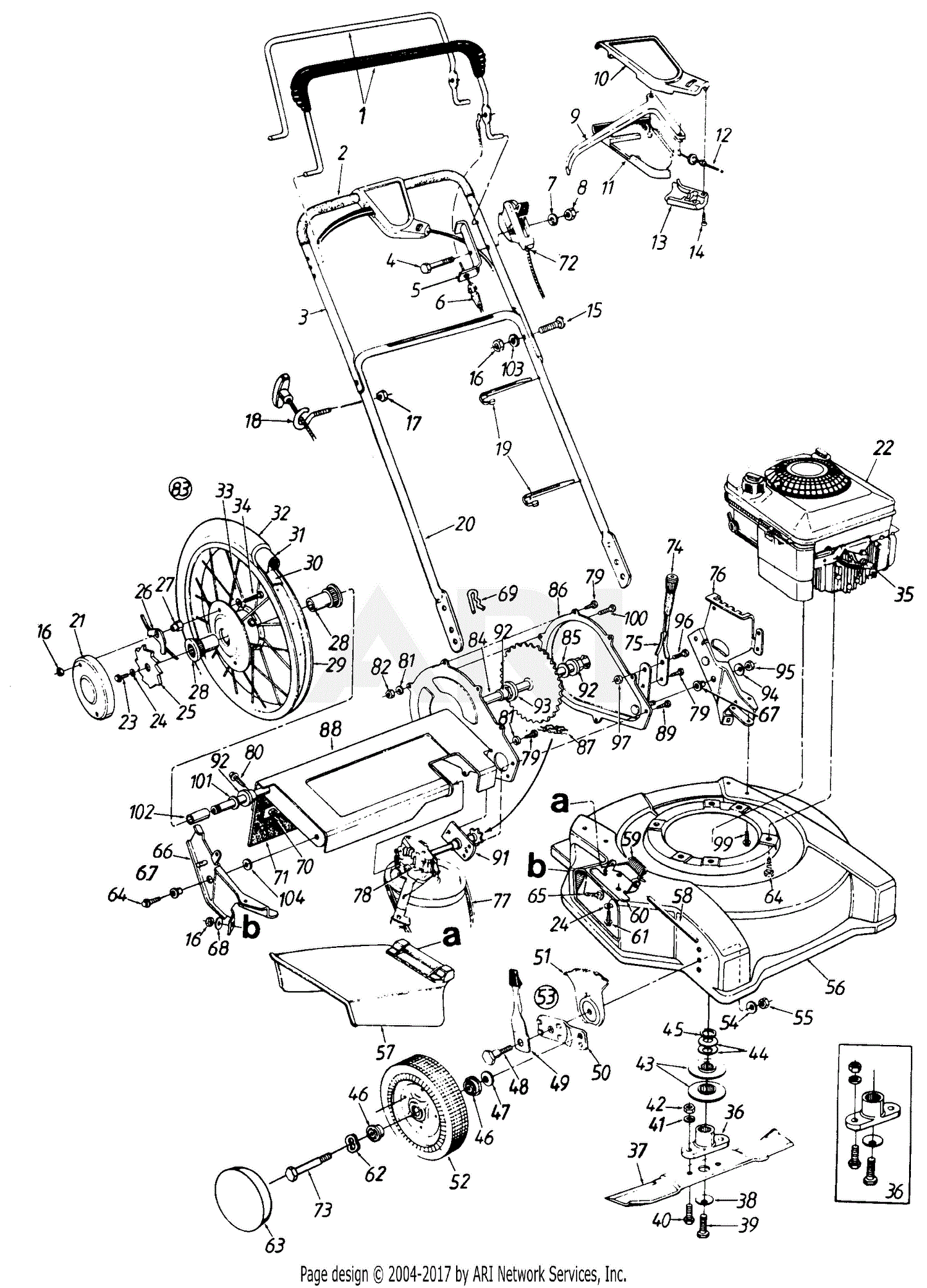 MTD Mastercraft Mdl 121-528R054/481-0842 Parts Diagram for Parts02