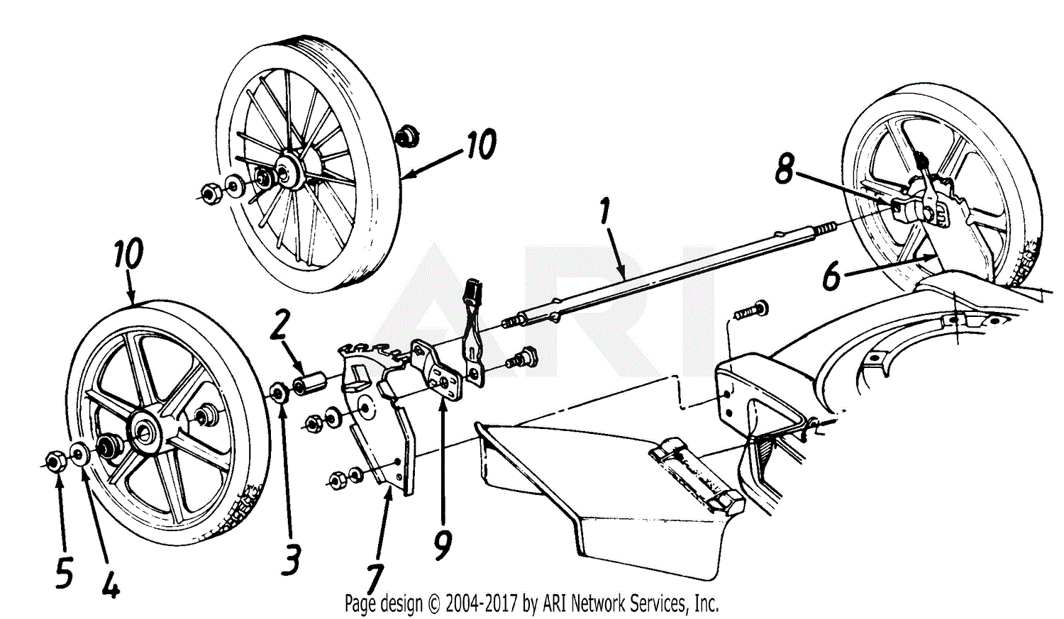 Car Wheel Axle Diagram