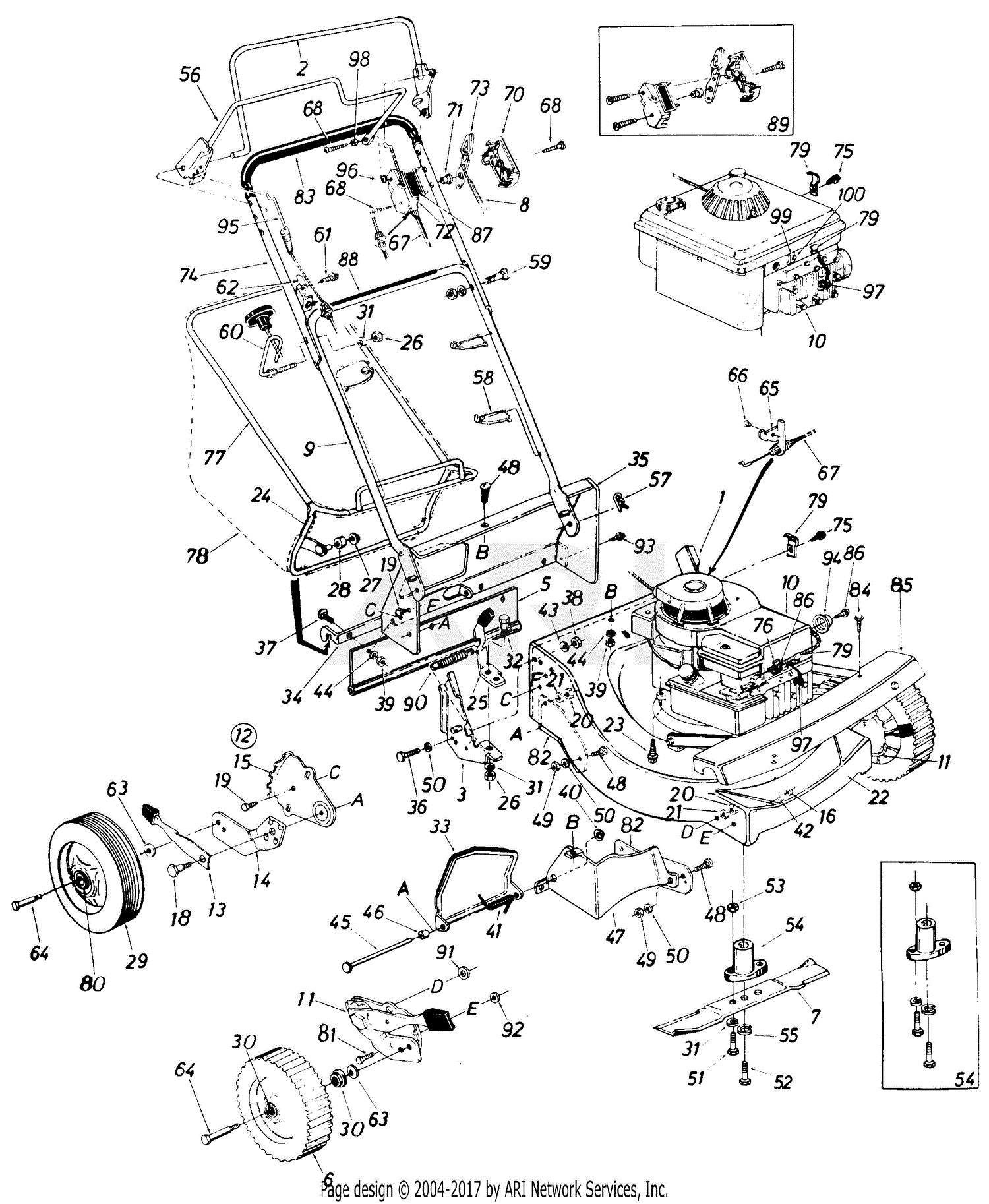 MTD MTD Mdl 127-322-083 Parts Diagram for Parts