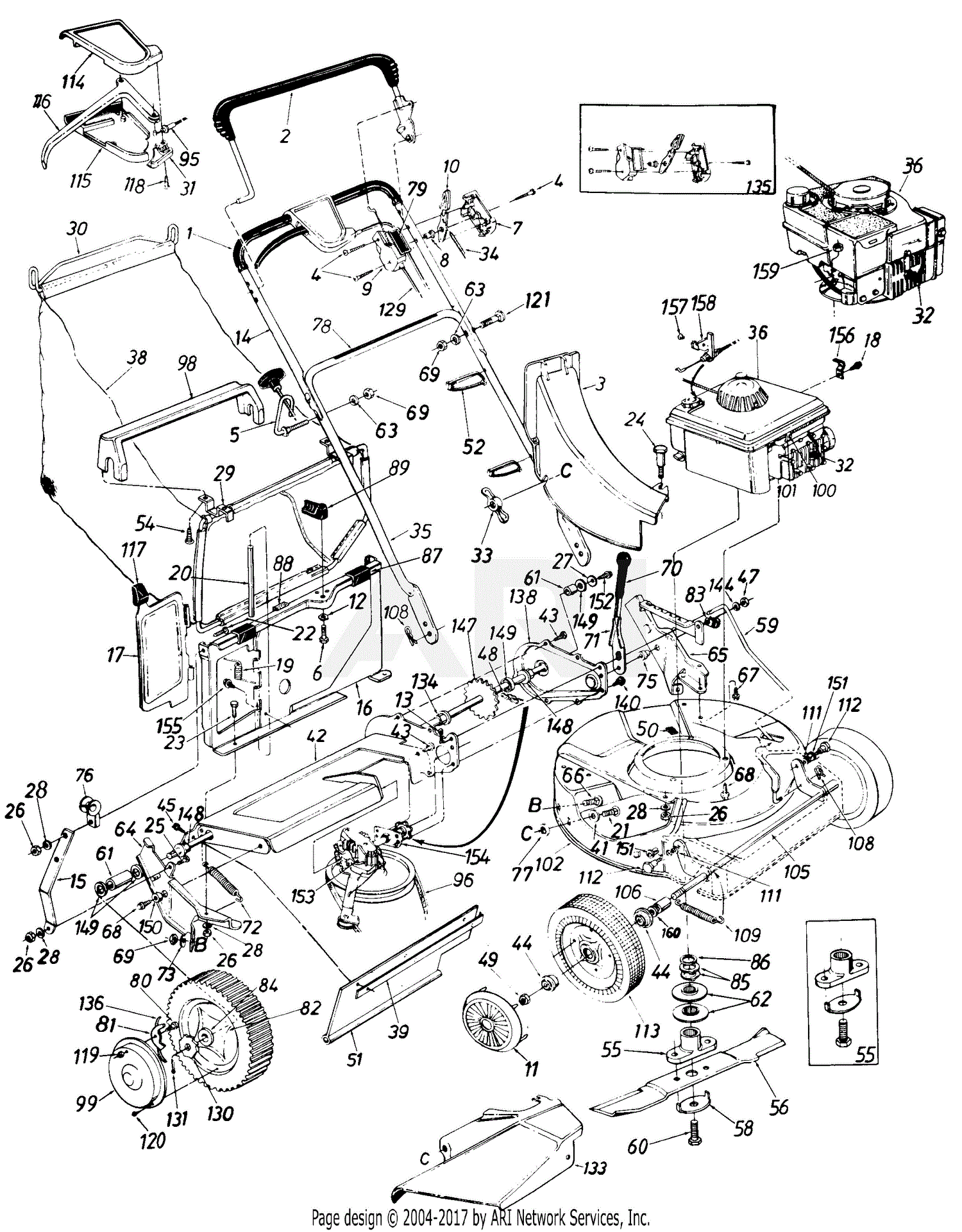 MTD 129-175R000 (1989) Parts Diagram for Parts