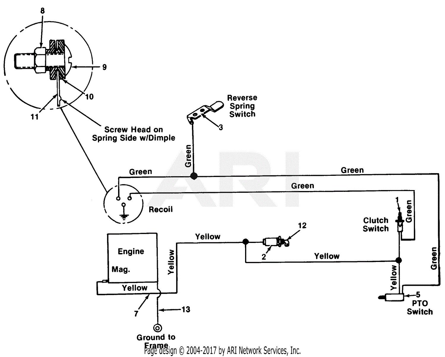 Mtd 13511s (1985) Parts Diagram For Electrical