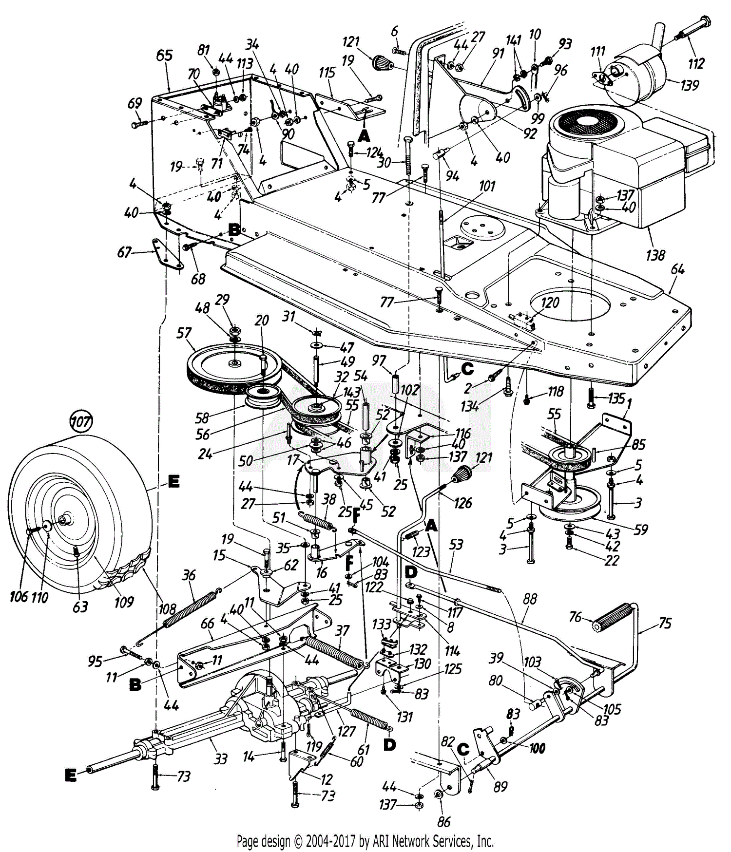 MTD 130-455-000 (1990) Parts Diagram for Parts04