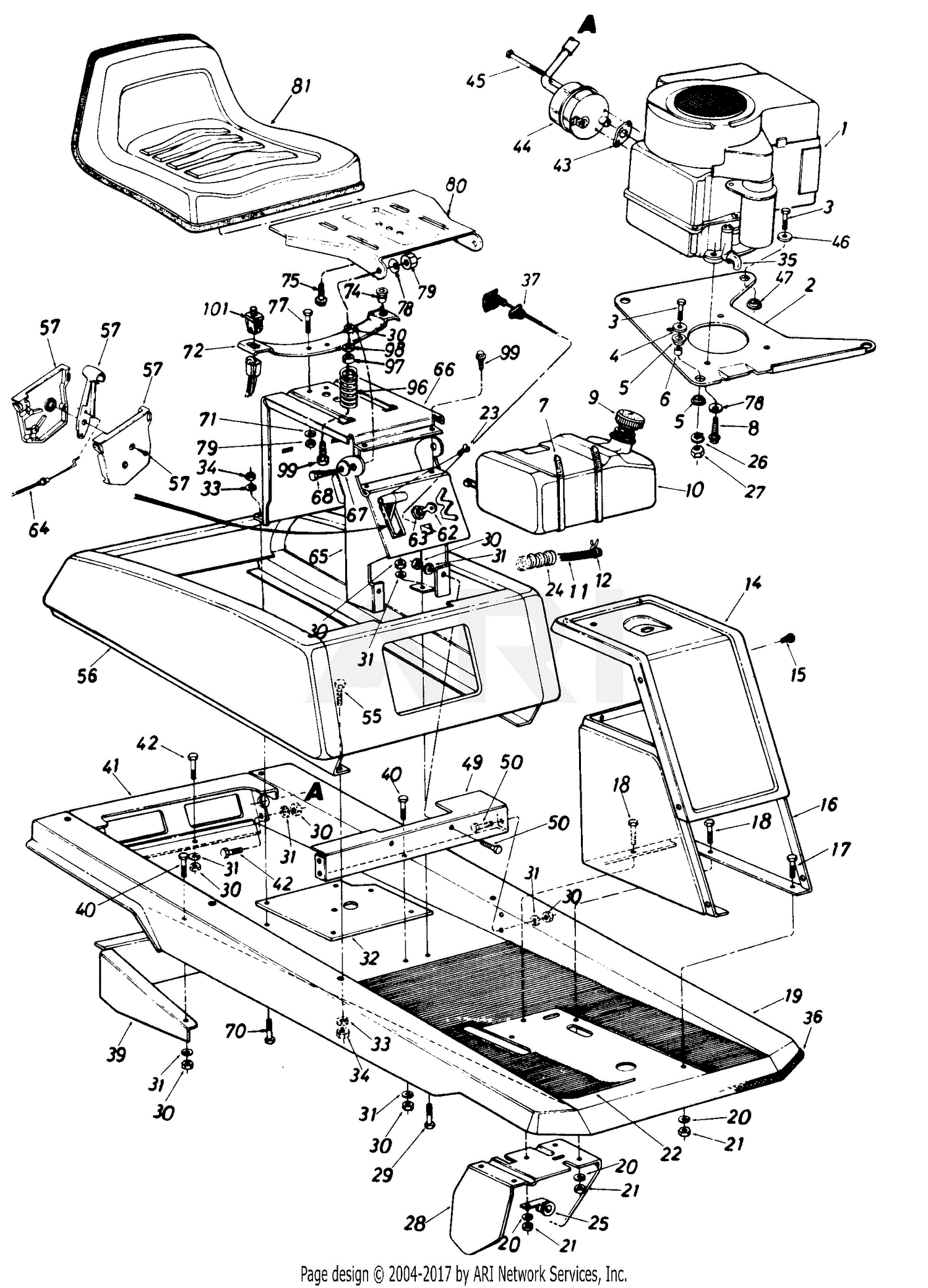 MTD 130-522-000 (1990) Parts Diagram for Parts04