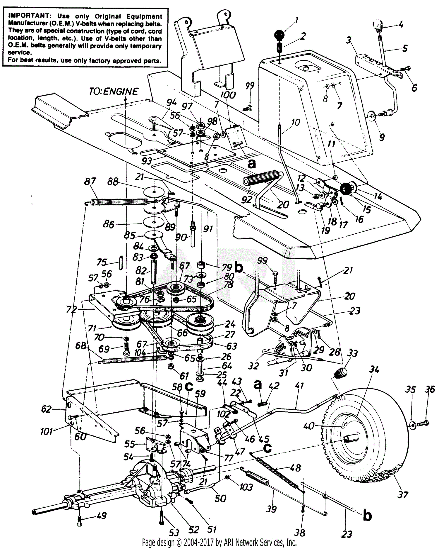 MTD 130-530-000 (1990) Parts Diagram for Parts