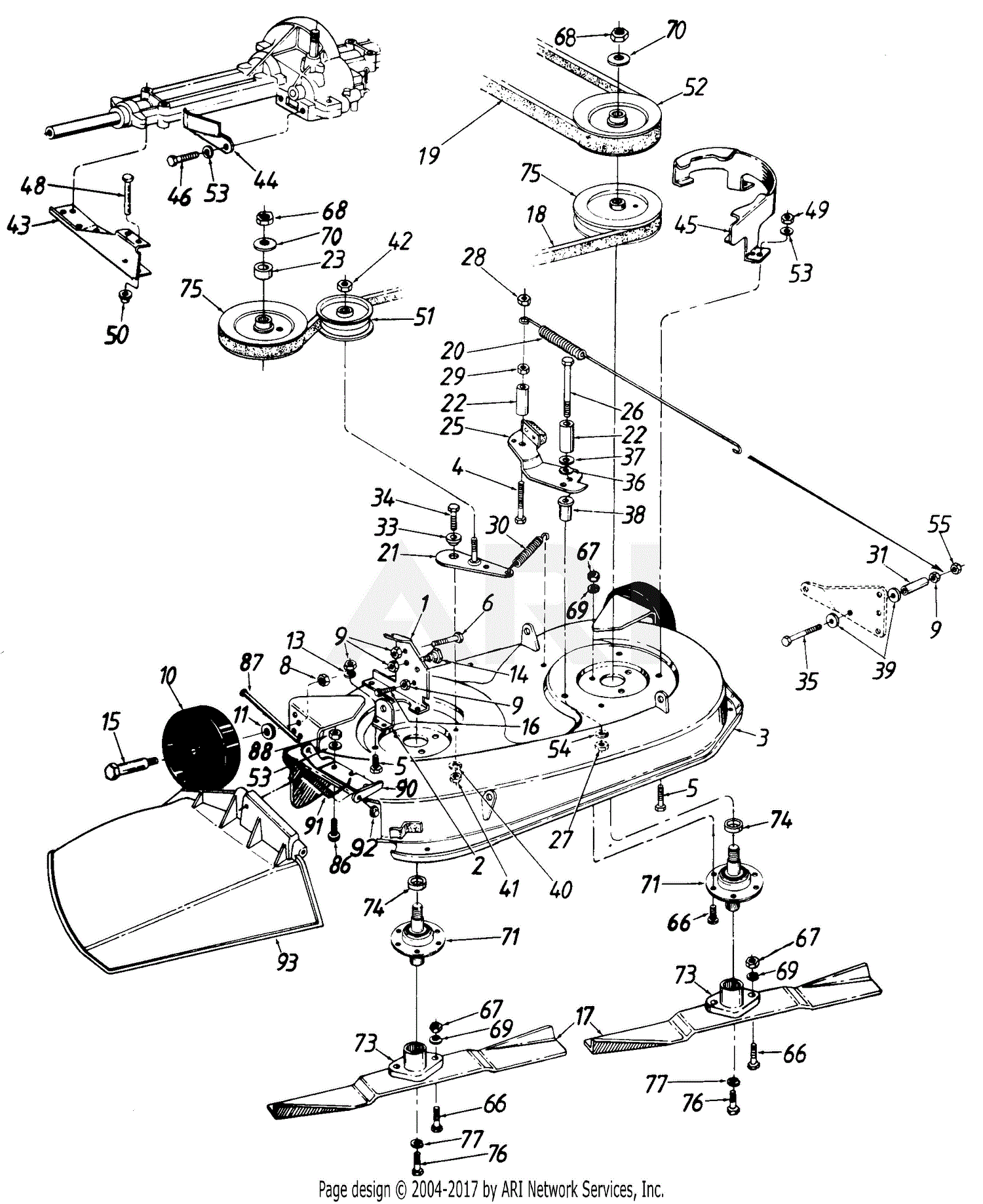 MTD 130-530D009 (1990) Parts Diagram for 32