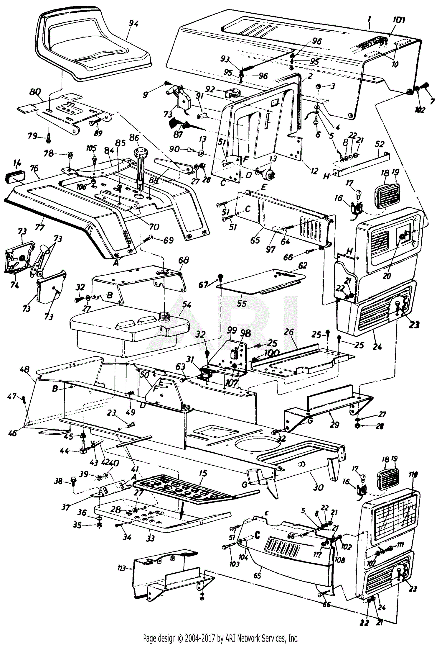 MTD 130-803H000 (1990) Parts Diagram for Parts12