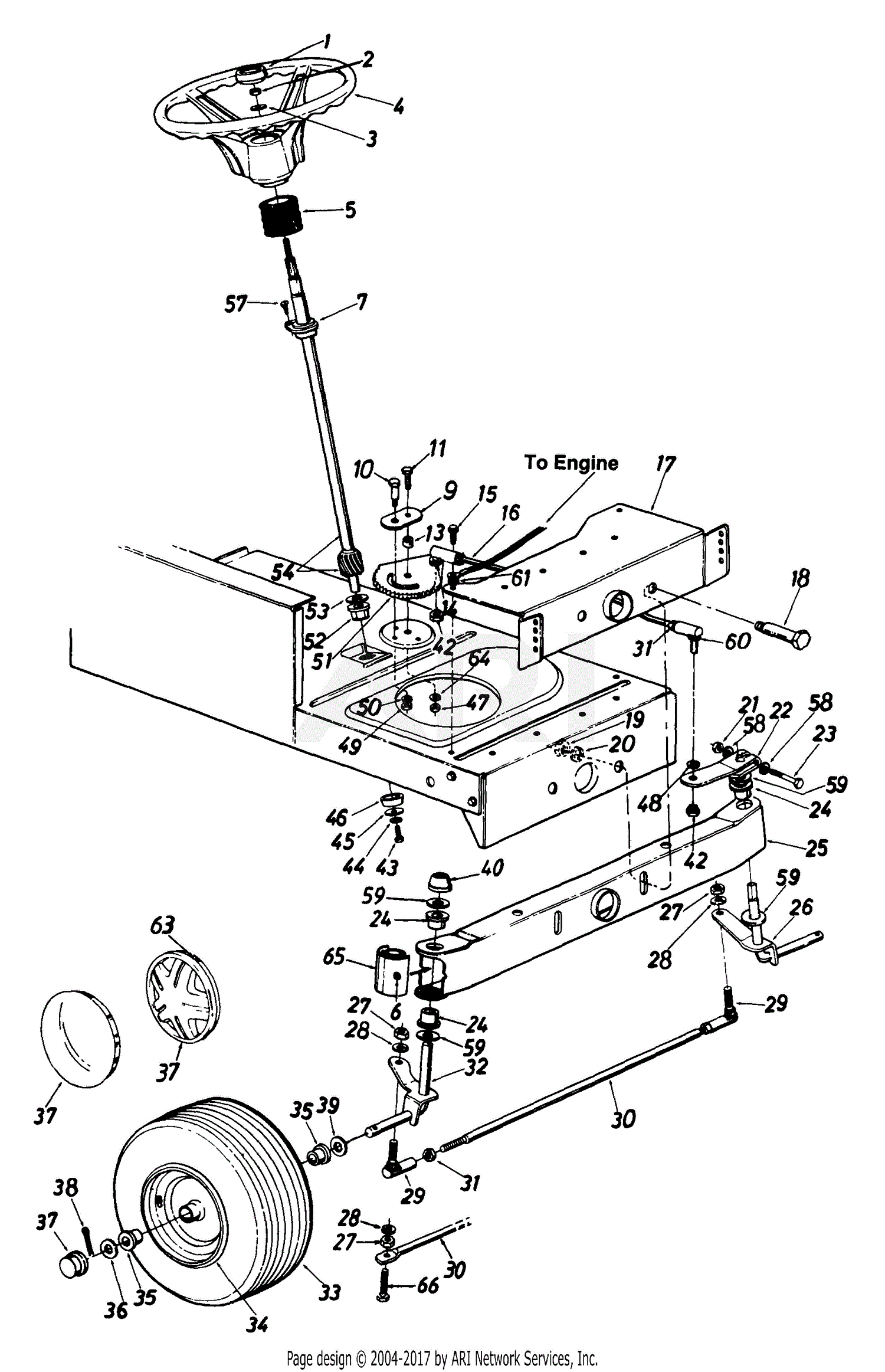 Automobile Wheel Assembly Diagram