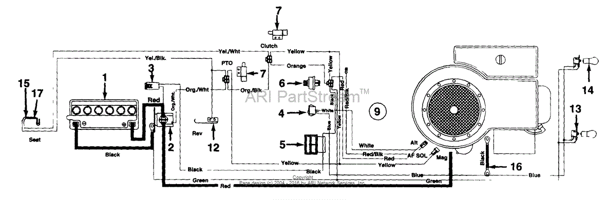 Mtd 134m679g205  1994  Parts Diagram For Electrical  Switches