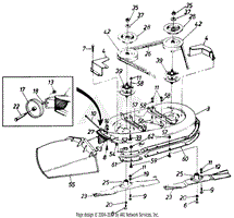 MTD 135 600 000 1995 Parts Diagram for Transmission Complete