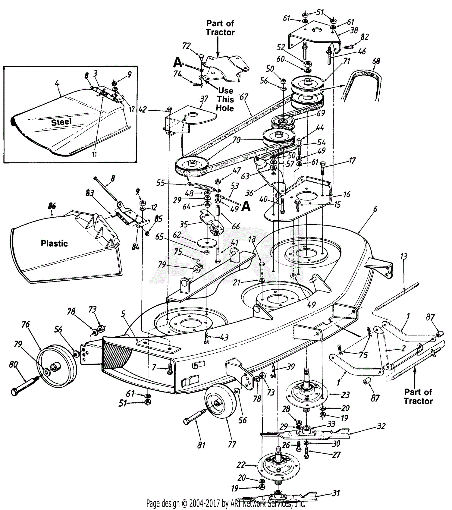 MTD 14815-9 (1989) Parts Diagram for 46