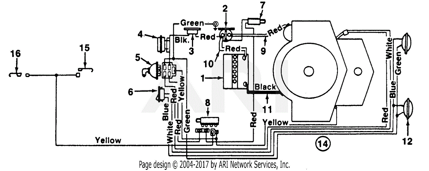 MTD 149-827-000 (1989) Parts Diagram for Electrical