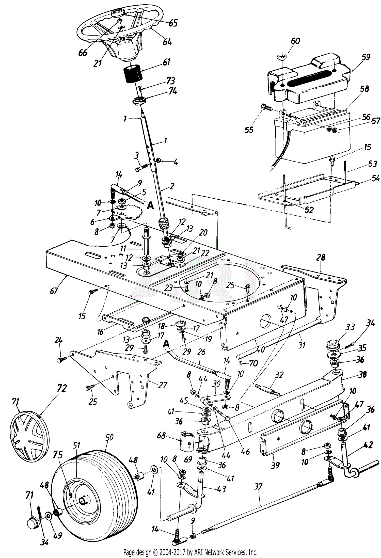 Mtd Lawn Tractor Parts Diagram Mtd 13w2775s231 Lt4200 2013 Parts