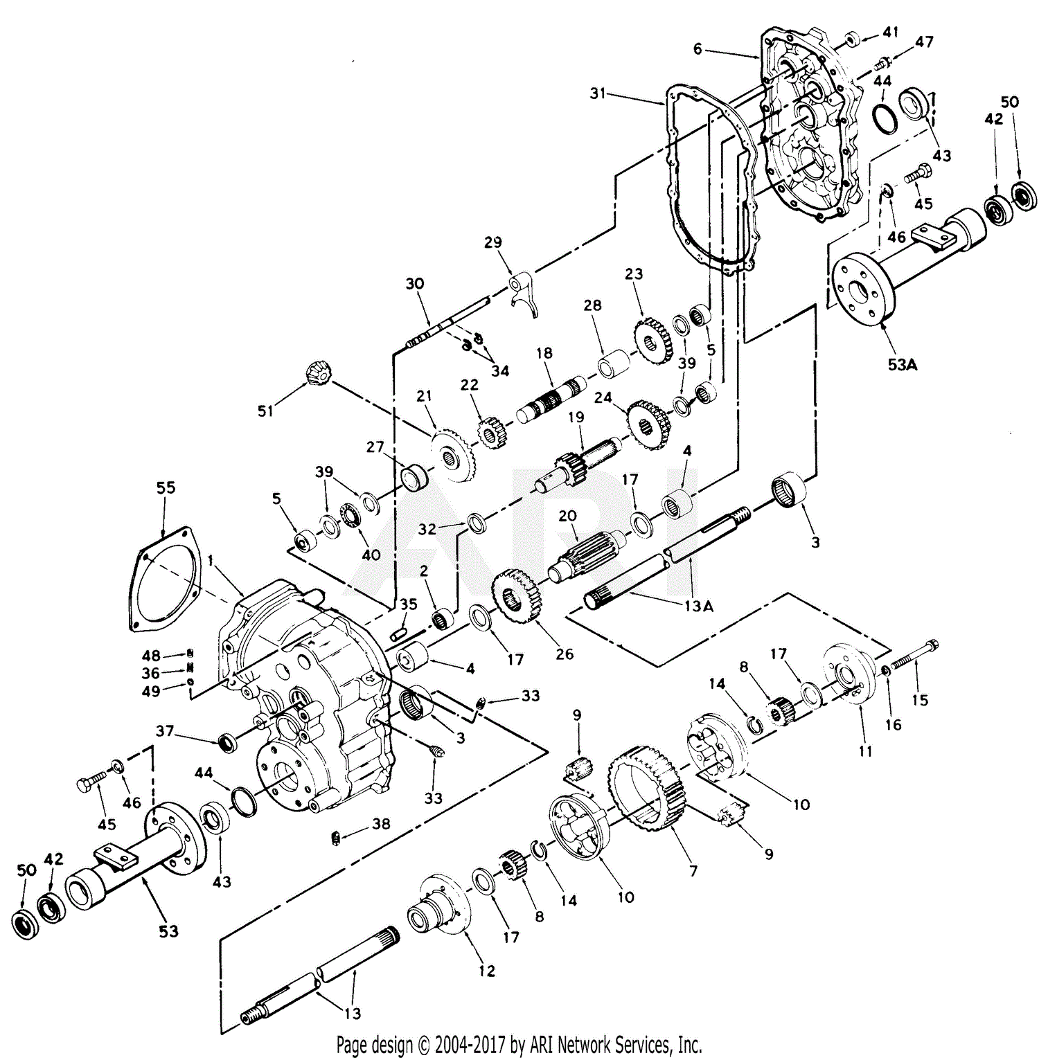 MTD MTD GT 1850 Mdl 141-995-118/SWC# 01038 Parts Diagram for Parts