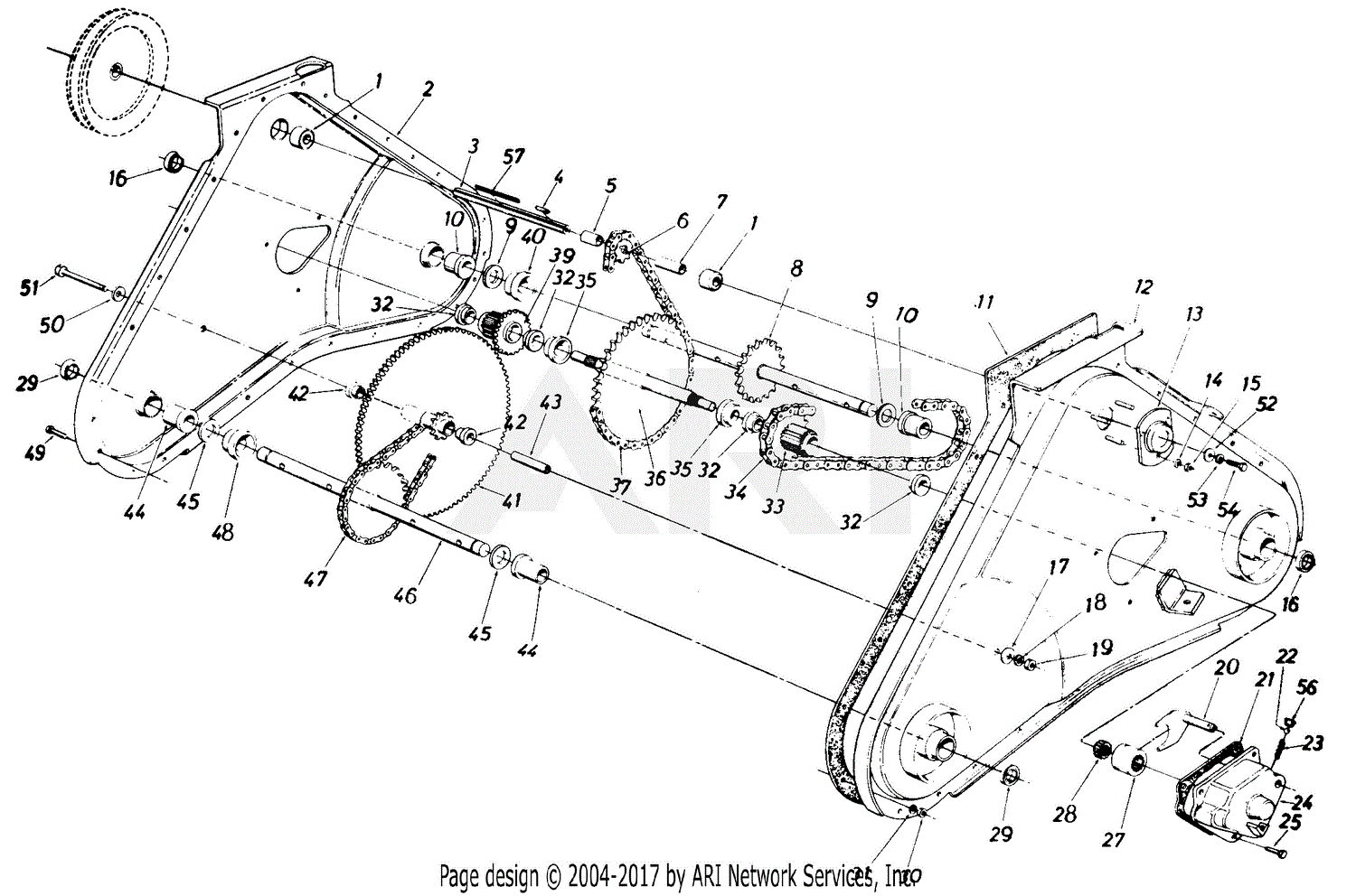 MTD 21418S (1985) Parts Diagram for Chain