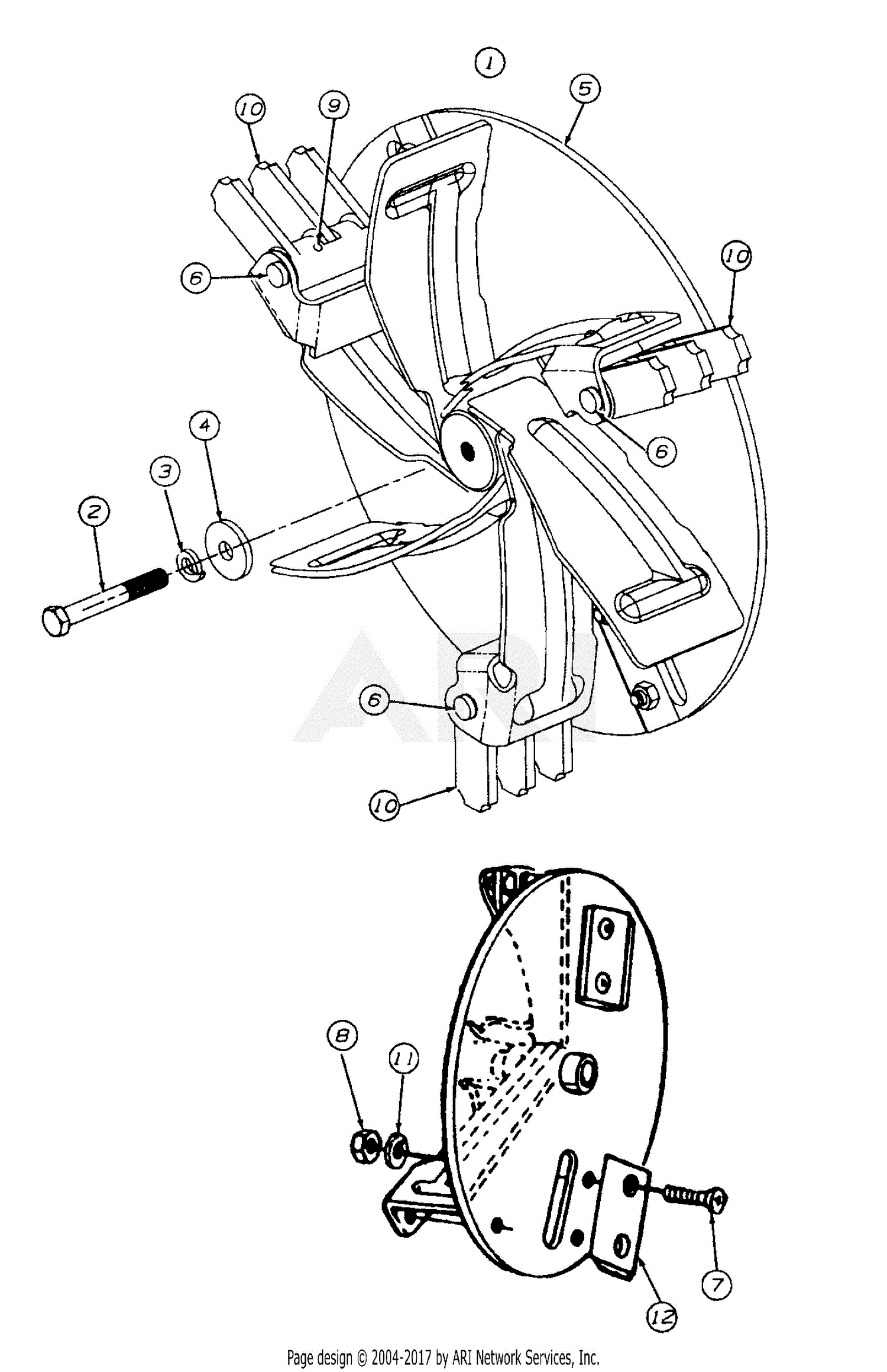 door parts of lock Impeller for Diagram Parts (1997) Assembly 247 103A401 MTD