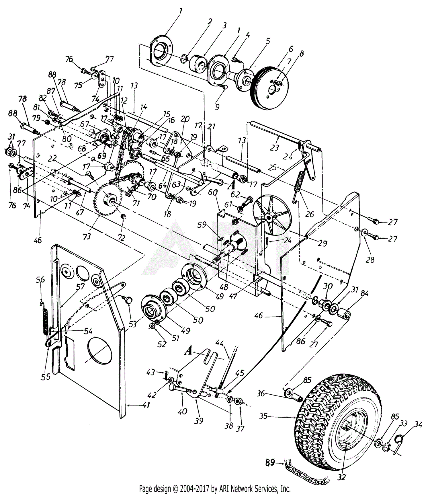 MTD 311-840-000 (1991) Parts Diagram for Parts