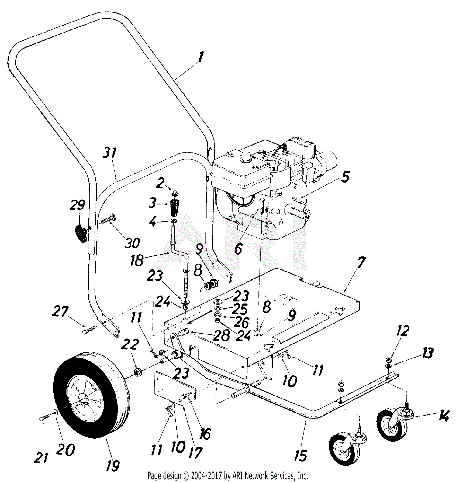 MTD New Englander Mdl 248-693-058/NE 4396 Parts Diagram ...