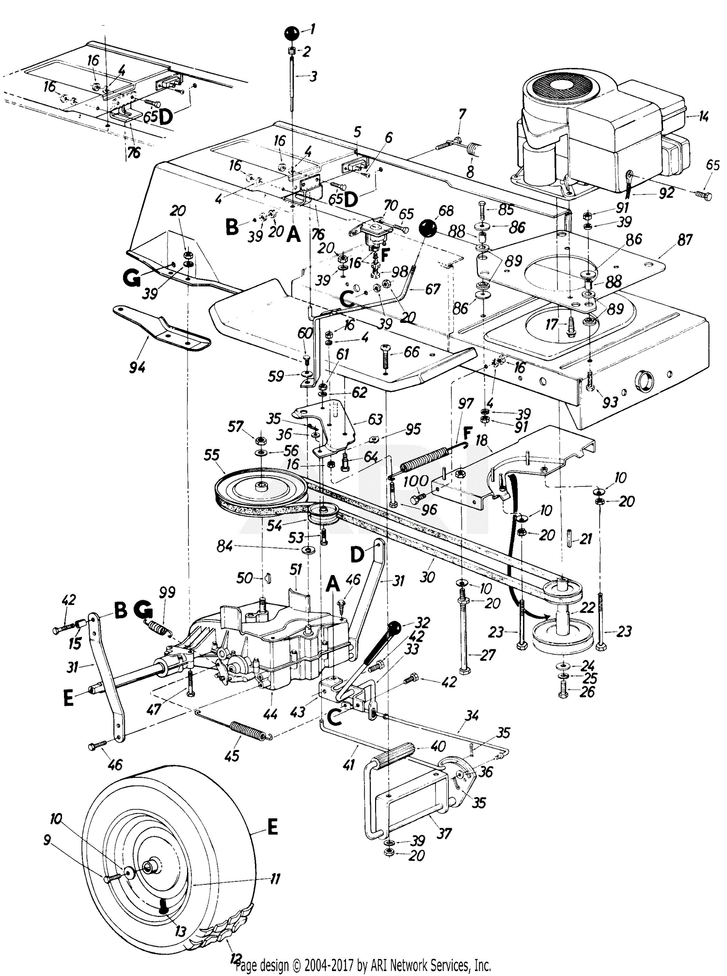 Mtd Power Tech Mdl 698 Parts Diagram For Parts