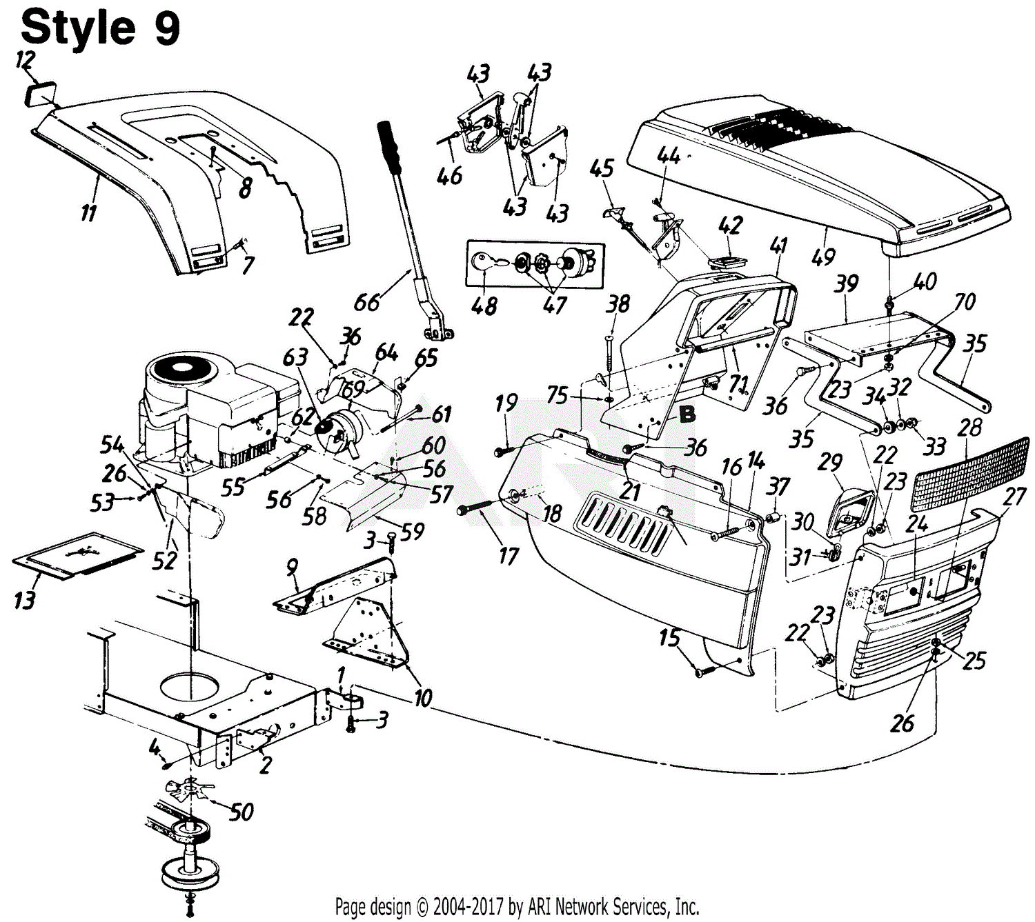 MTD Ranch King Mdl 130-659G205/843243 Parts Diagram for ... power king wiring diagram 24 12 