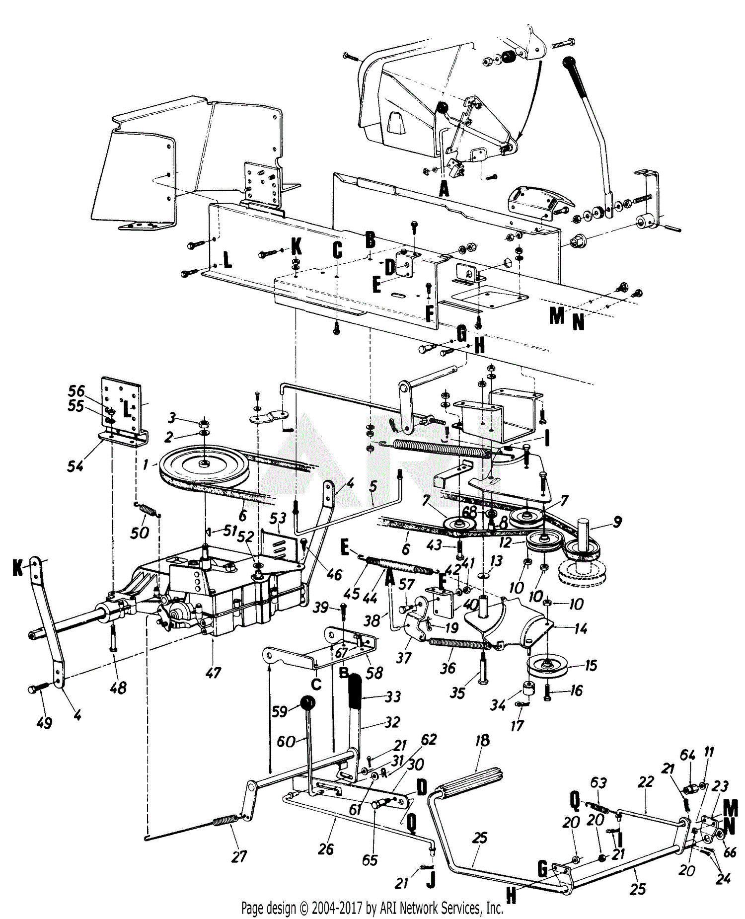 Mtd Ranch King Mdl 130 800h205 Parts Diagram For Parts05