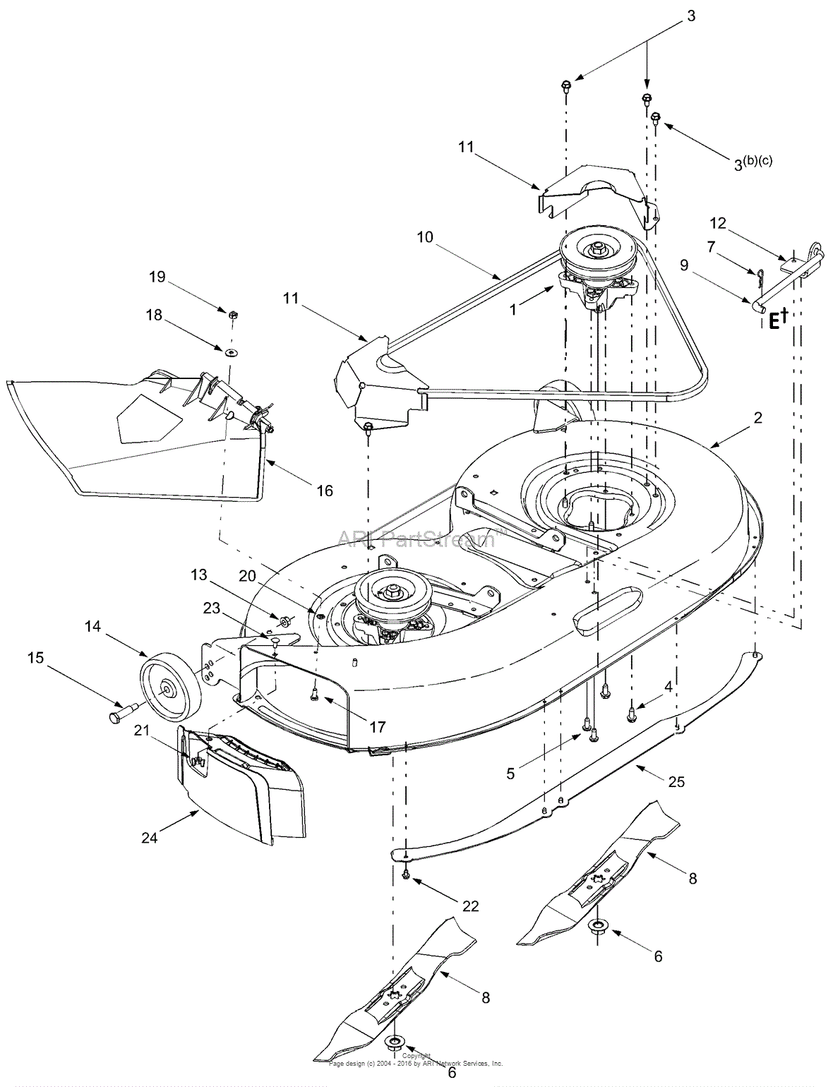 Mtd 13a7660g752  2004  Parts Diagram For Deck Assembly  U0026quot F