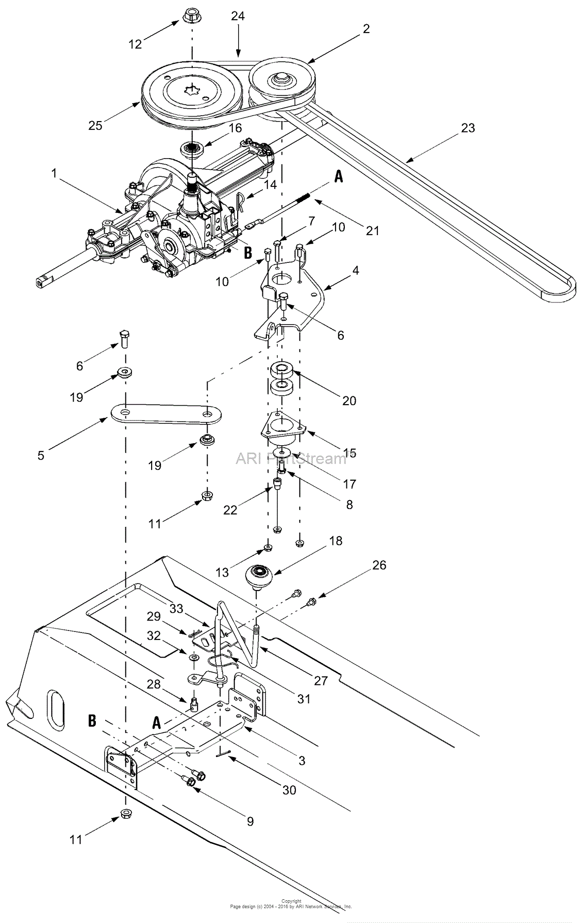 MTD 13A7660G752 (2004) Parts Diagram for Drive diagrams 4 8 engine 