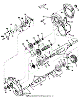 Ranch King 145-842 - Ranch King Garden Tractor (1985) Hydrostatic  Transmission Parts Lookup with Diagrams