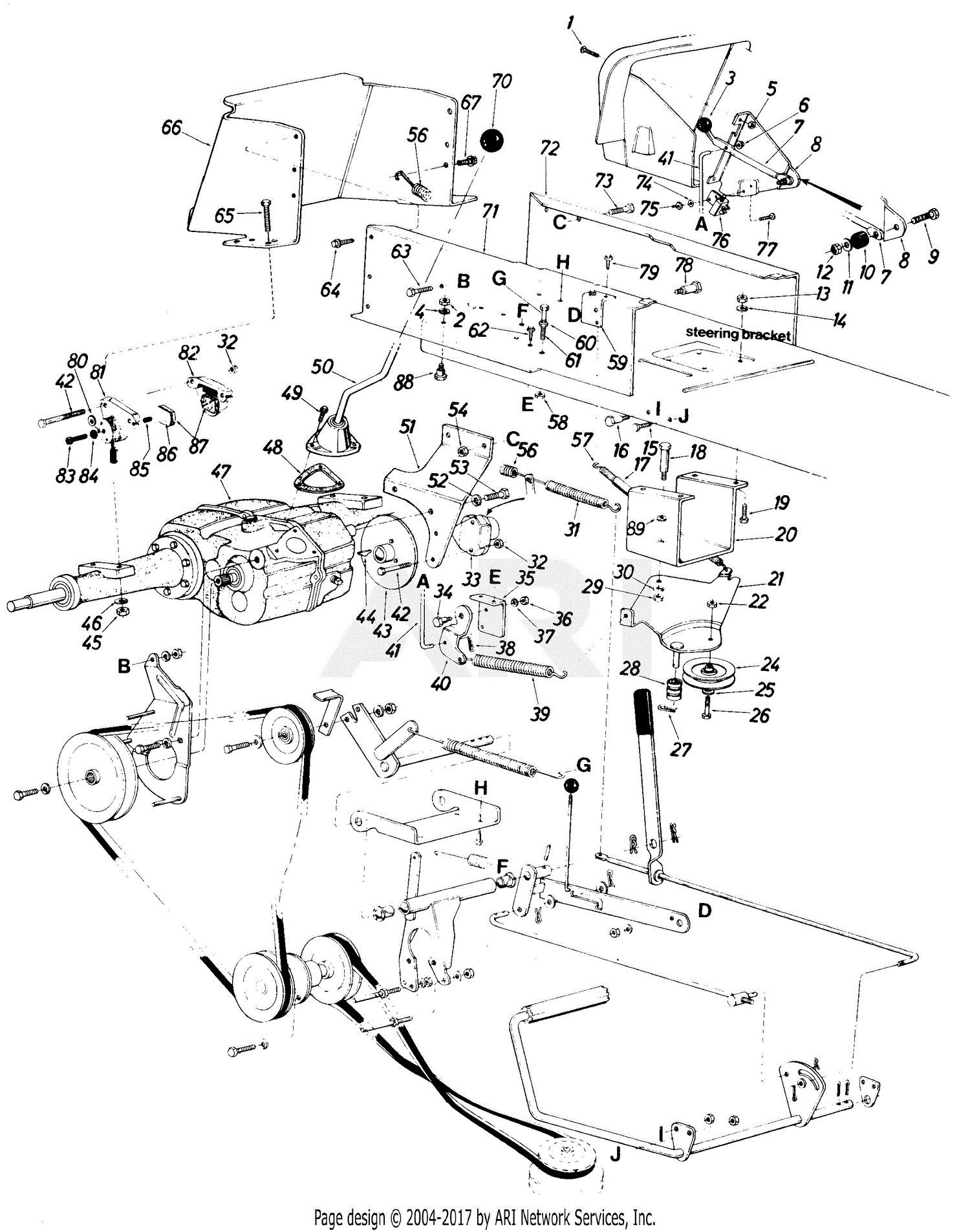 MTD 812-205 (1987) Parts Diagram for Parts02