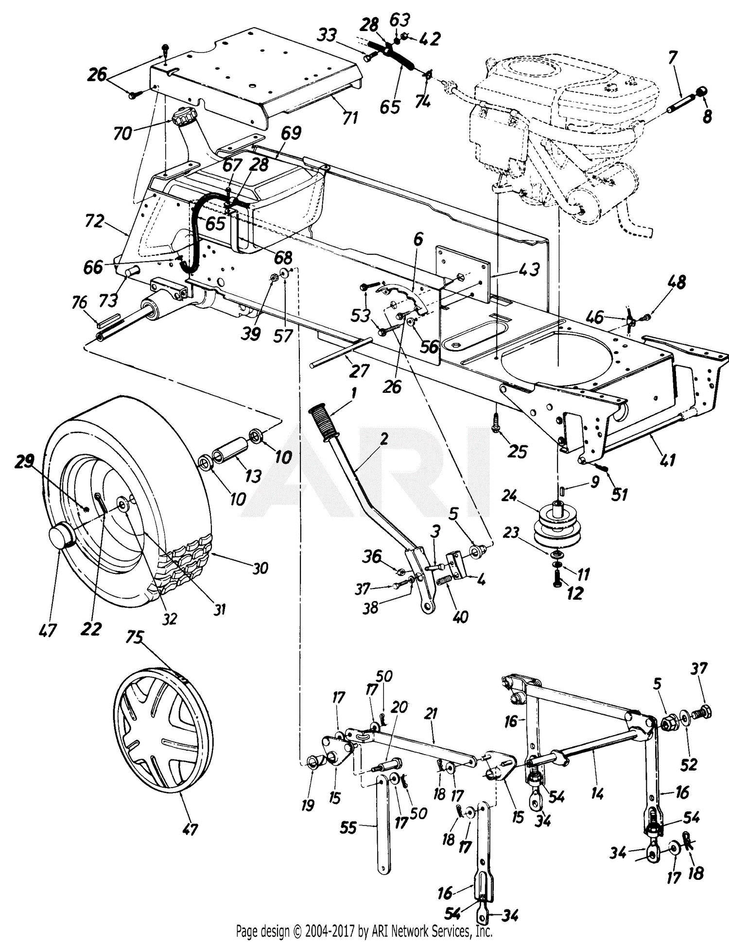 Mtd Ranch King Mdl 140 843268 Parts Diagram For