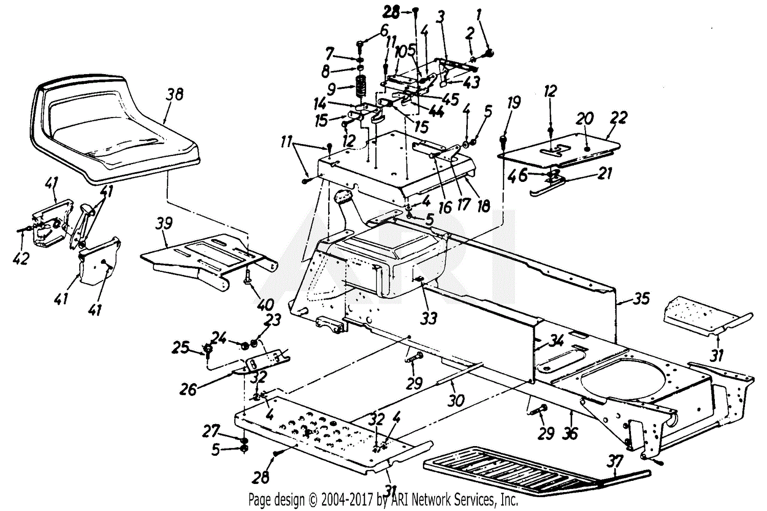 Mtd Ranch King Mdl 141 849h205 Parts Diagram For Parts02