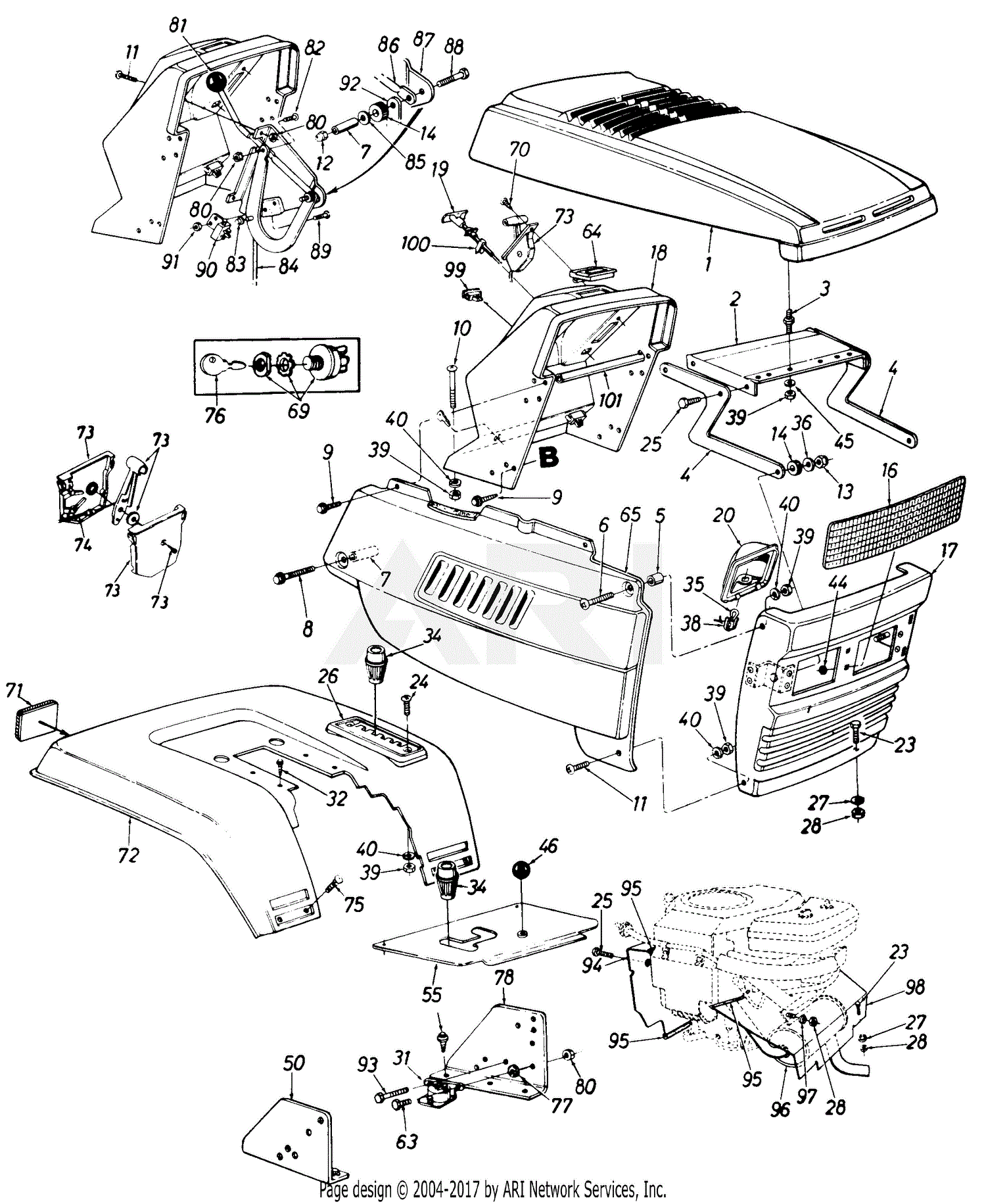 Mtd Ranch King Mdl 141 849h205 Parts Diagram For Parts04