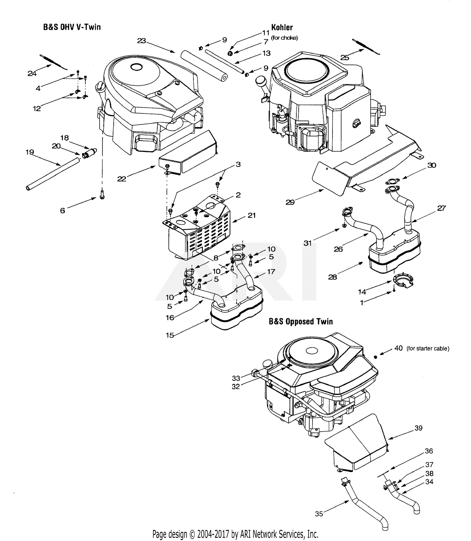 MTD 14AV818P205 (2001) Parts Diagram for Engine Accessories