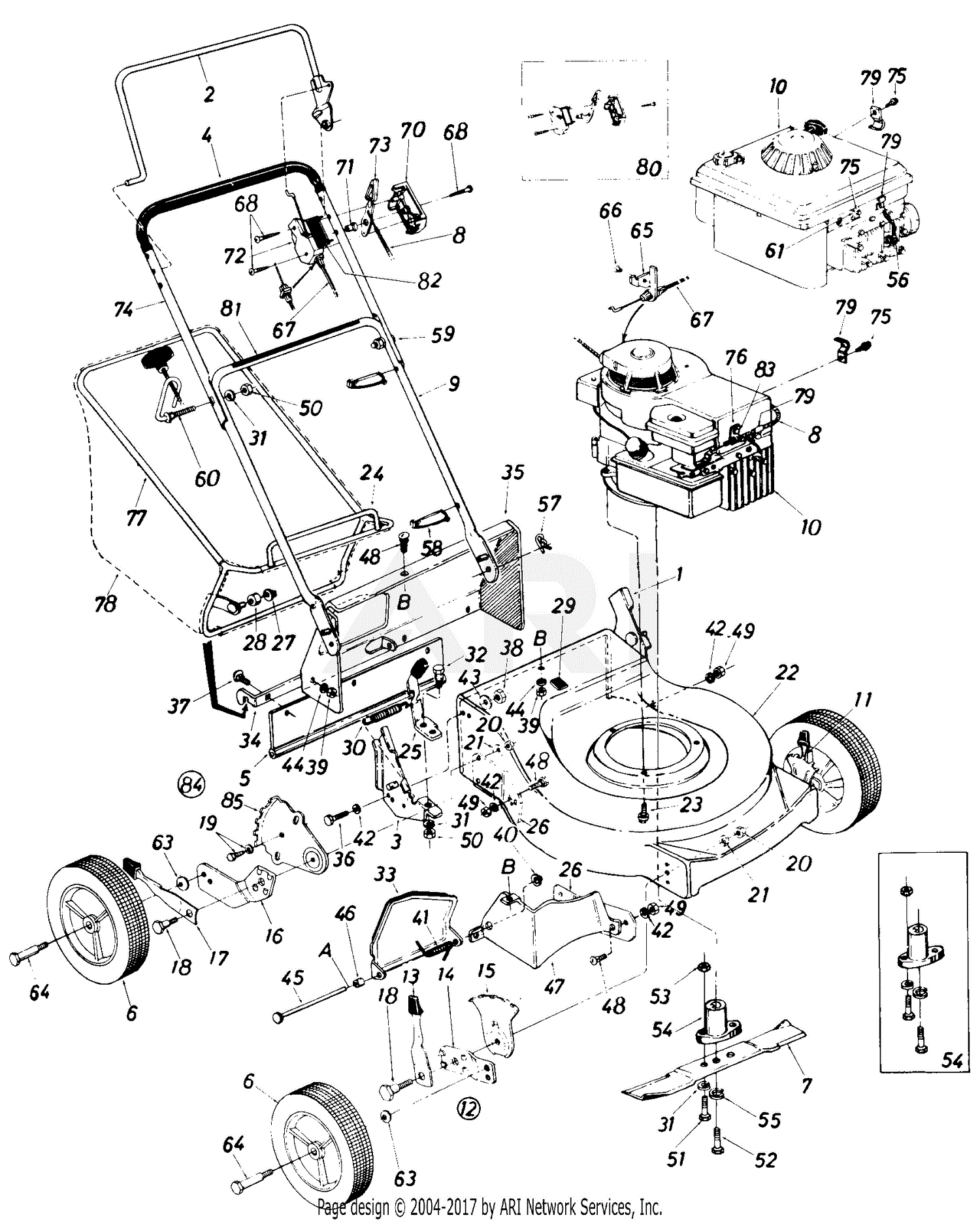 MTD Sentry Mdl 117-312-063 Parts Diagram for Parts