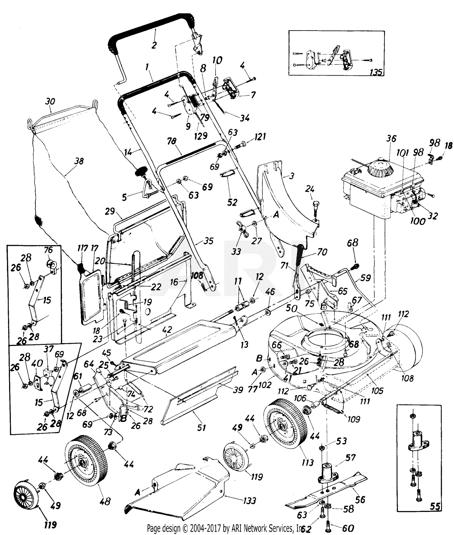 MTD Sentry Medallion Mdl 117-112-063 Parts Diagram for Parts