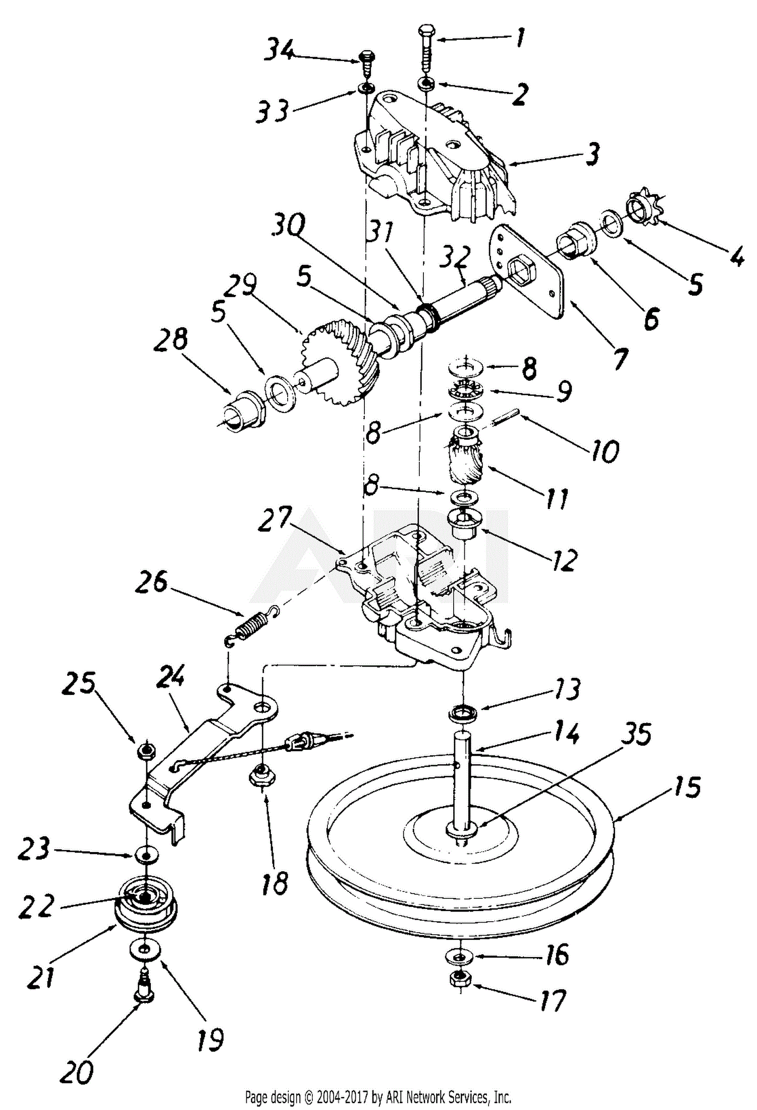 MTD Servistar Mdl 128-476B105/42092 Parts Diagram for Parts