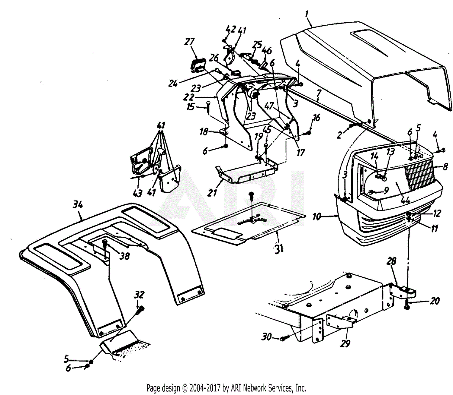 MTD Signature 2000 Mdl TMO-30000A (131A670G000) Parts Diagram for 