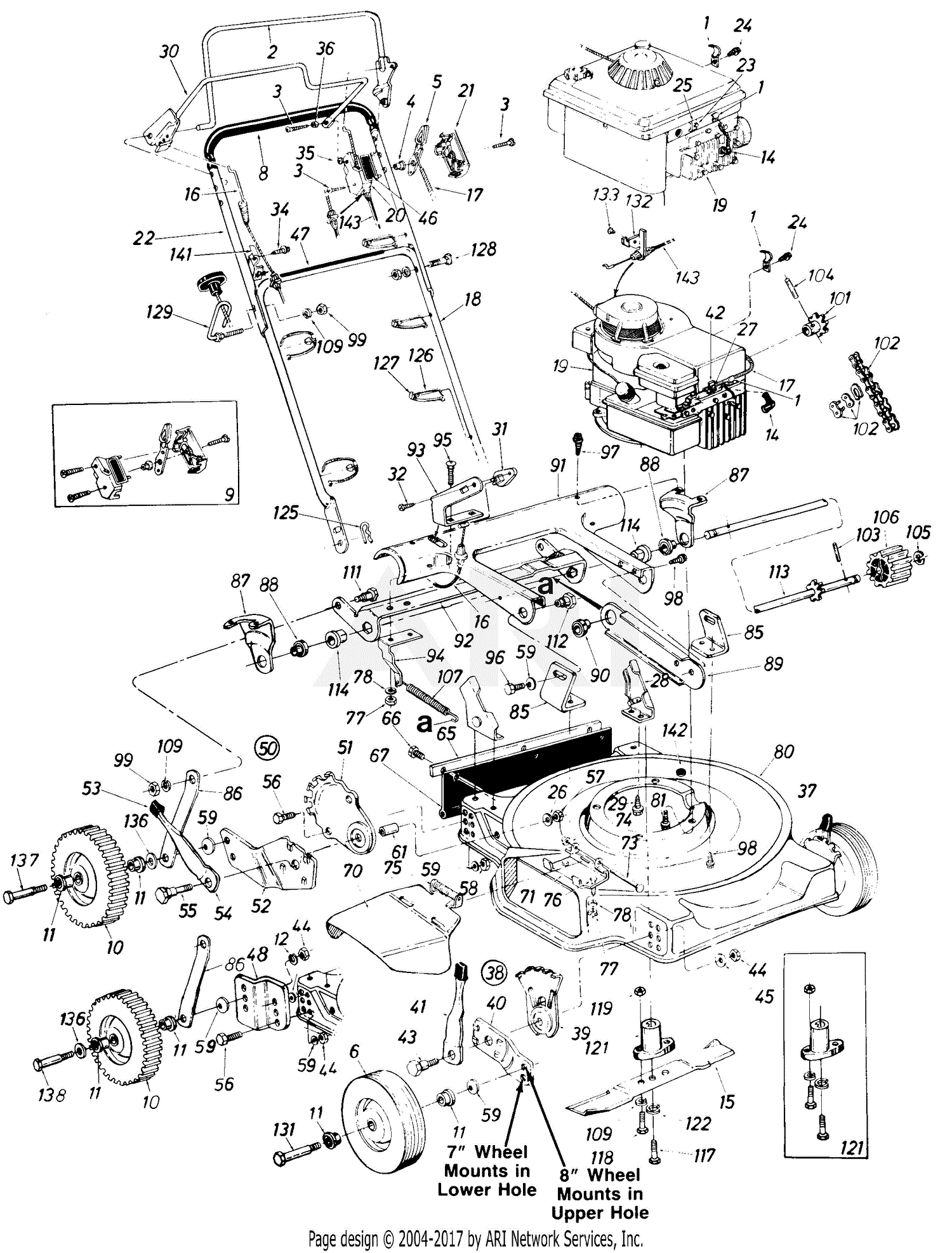 MTD Timberland 126-280-041 Parts Diagram for Parts