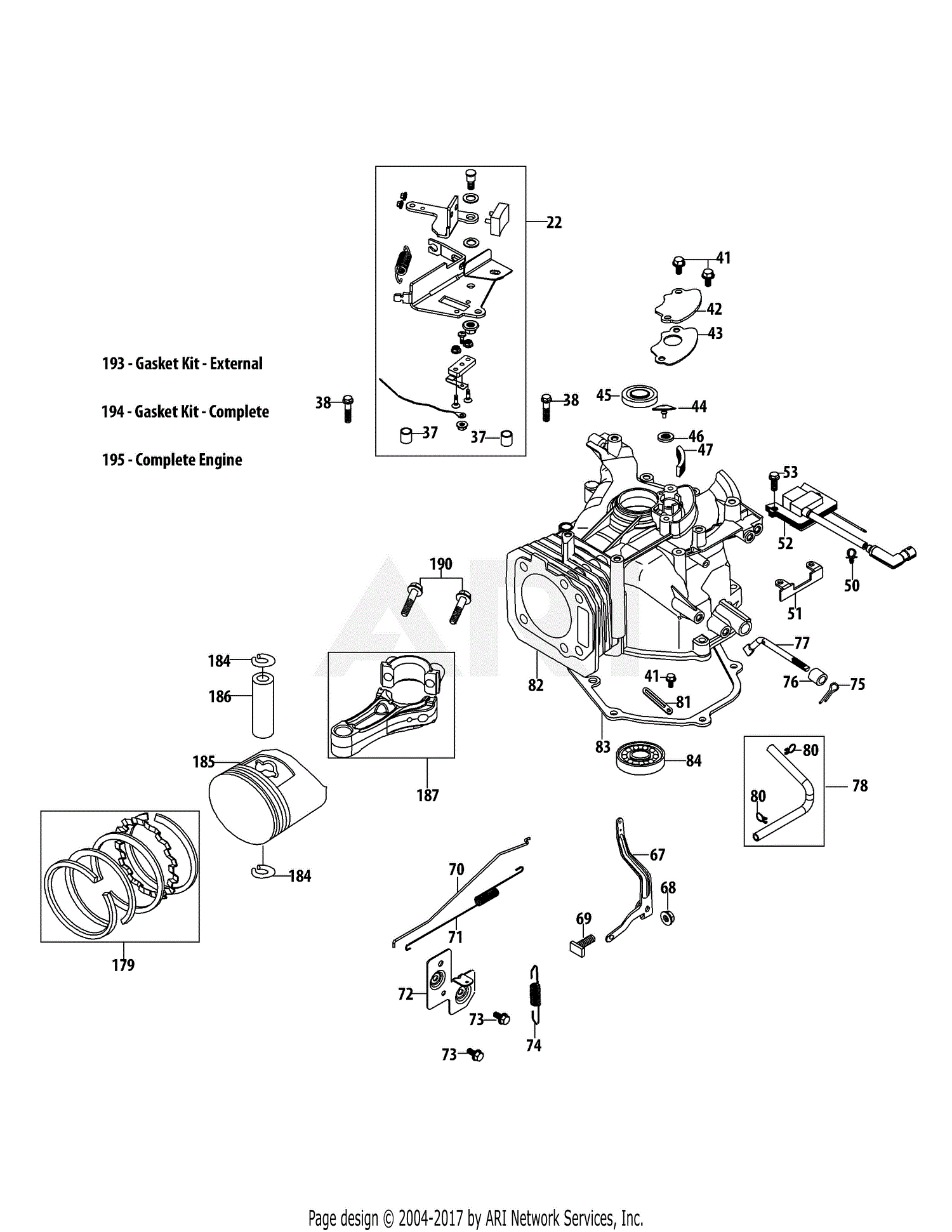 Mtd P Mu Engine Parts Diagram For P Mu Crankcase