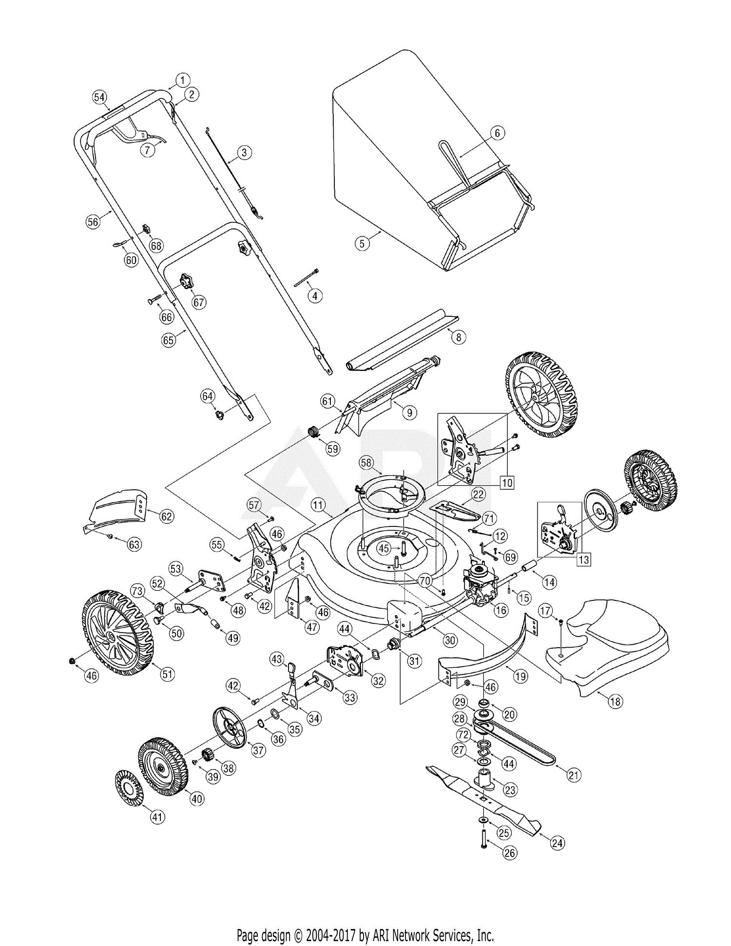 MTD 12AV55DQ713 2007 Parts Diagram for General Assembly